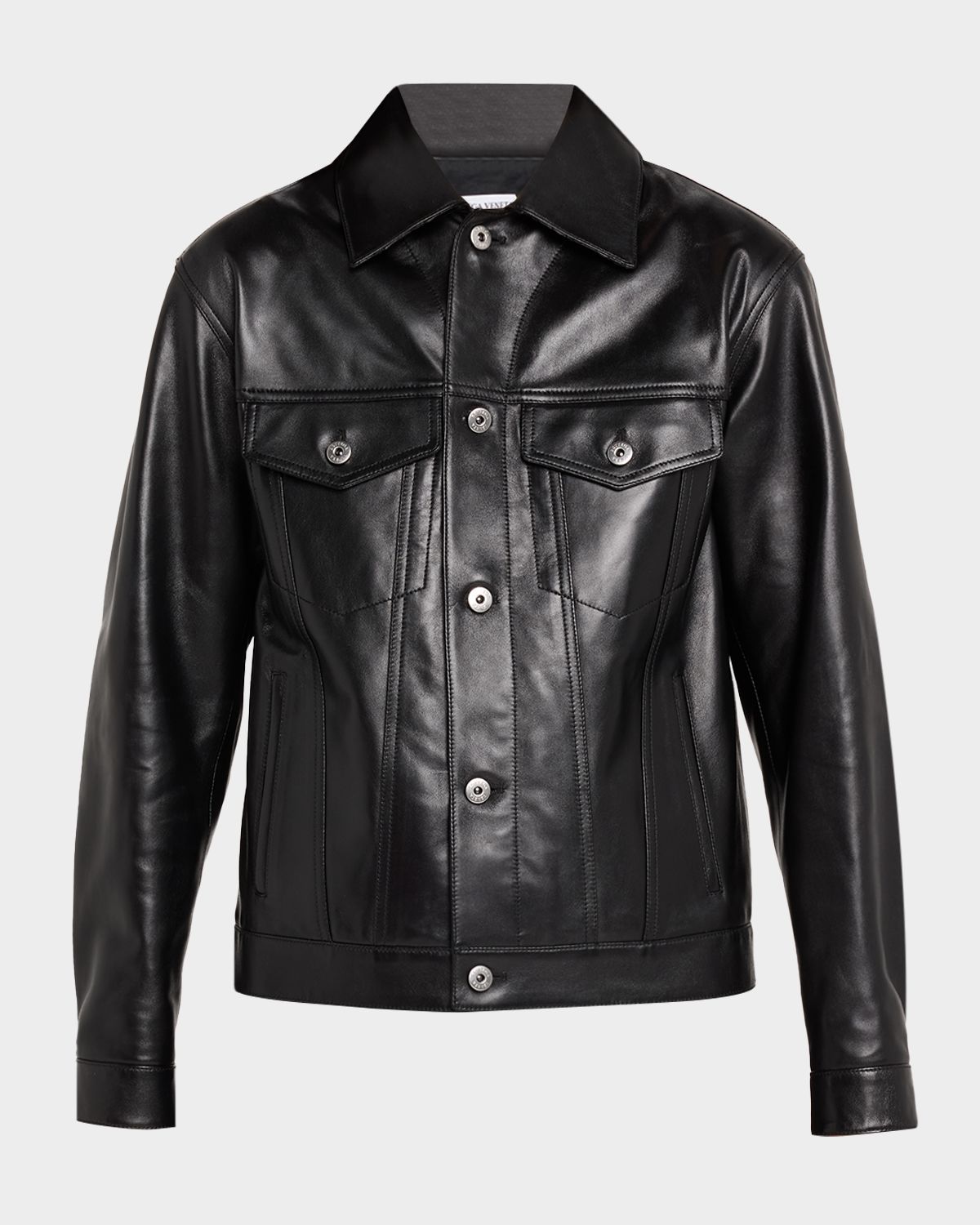 Bottega Veneta Intrecciato Bandana Leather Jacket