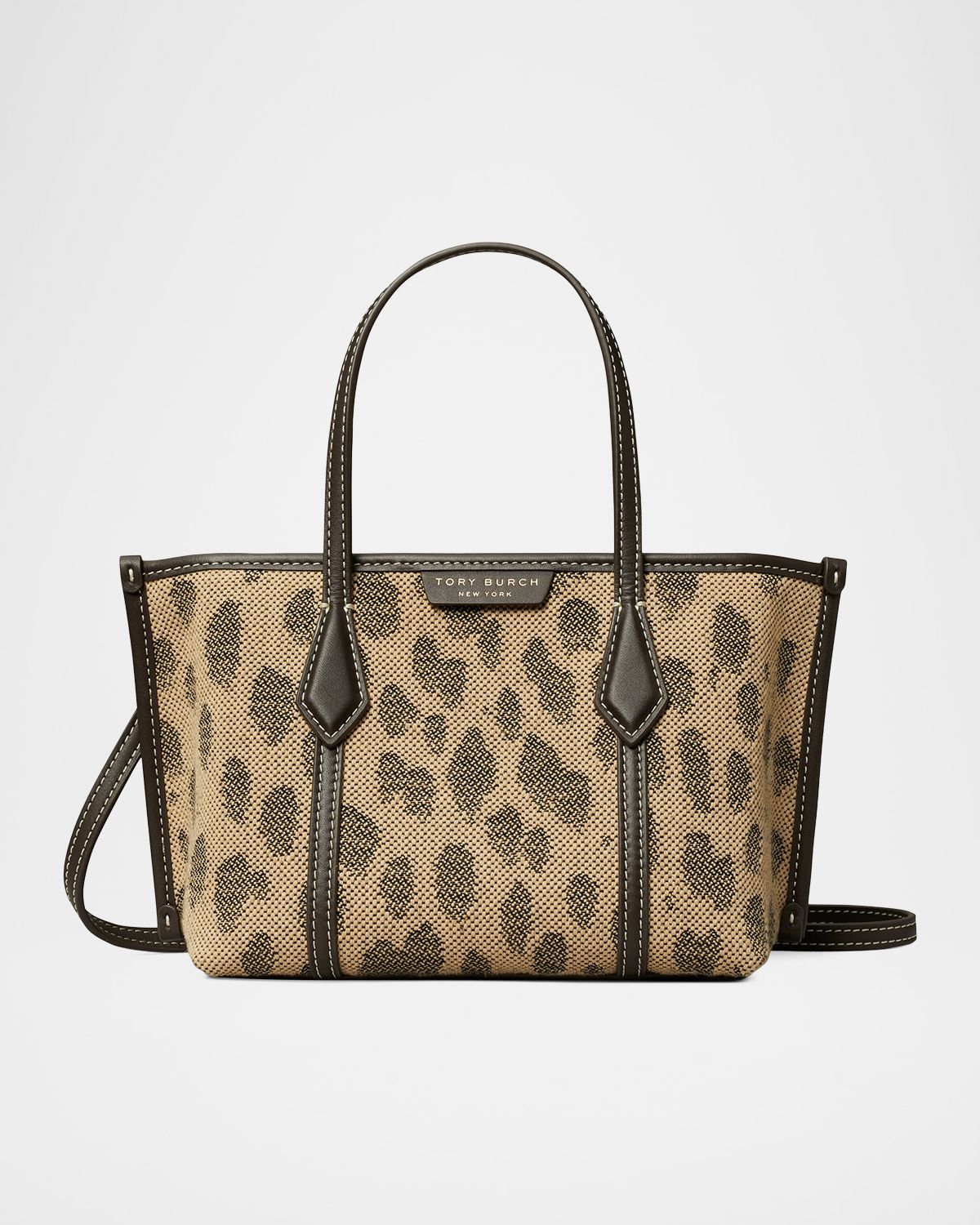 Tory Burch Perry Mini Jacquard Canvas Tote Bag
