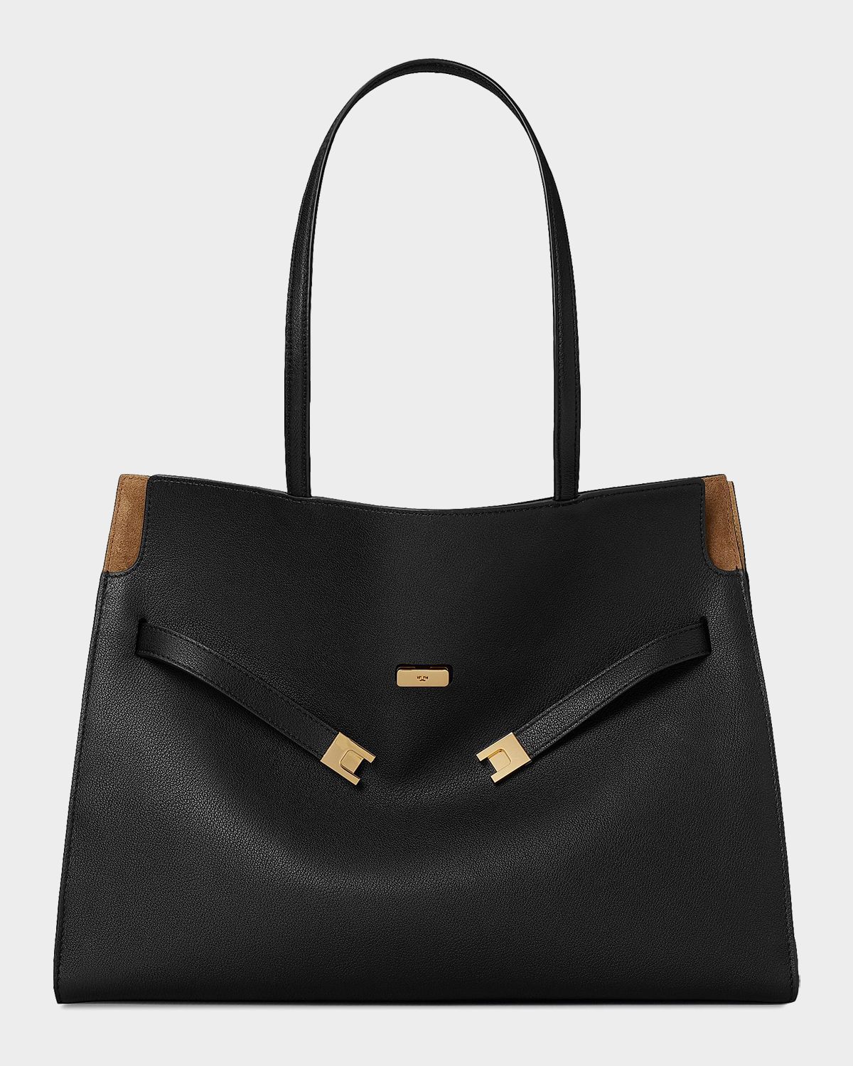Tory Burch Lee Radziwill Leather Tote Bag
