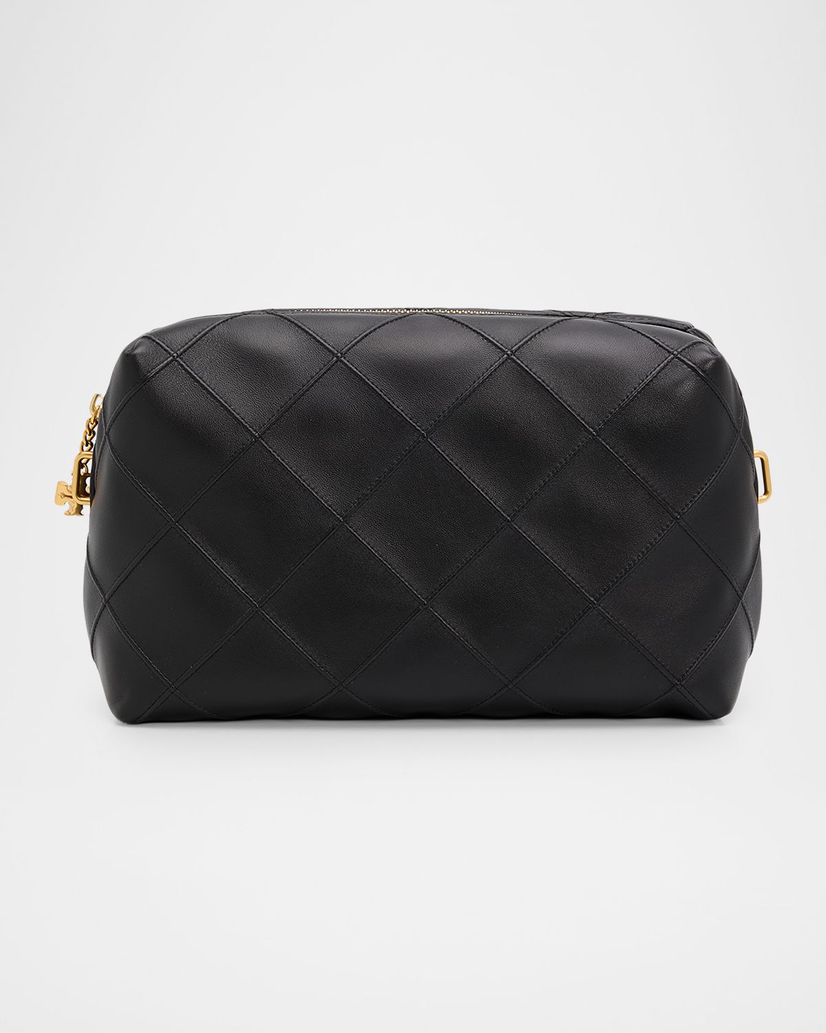 Tory Burch Fleming Large Quilted Leather Soft Pouch Bag
