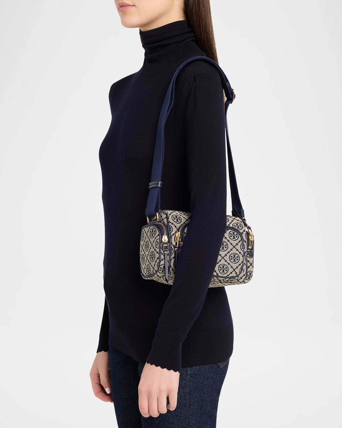 Tory Burch T Monogram Jacquard Pocket Crossbody Bag
