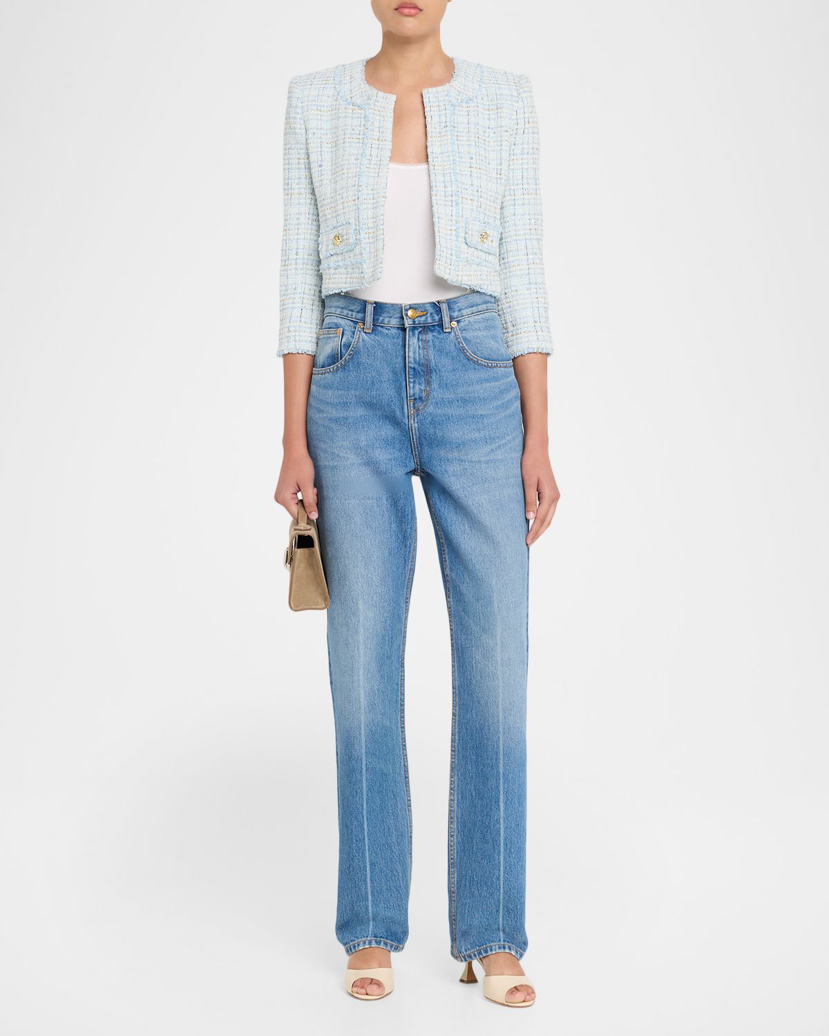 Generation Love Salvador Cropped Tweed Blazer