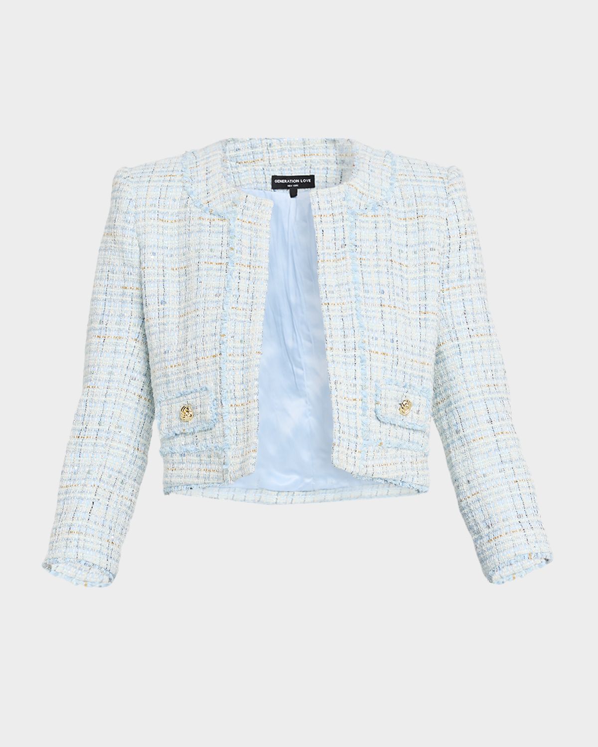 Generation Love Salvador Cropped Tweed Blazer