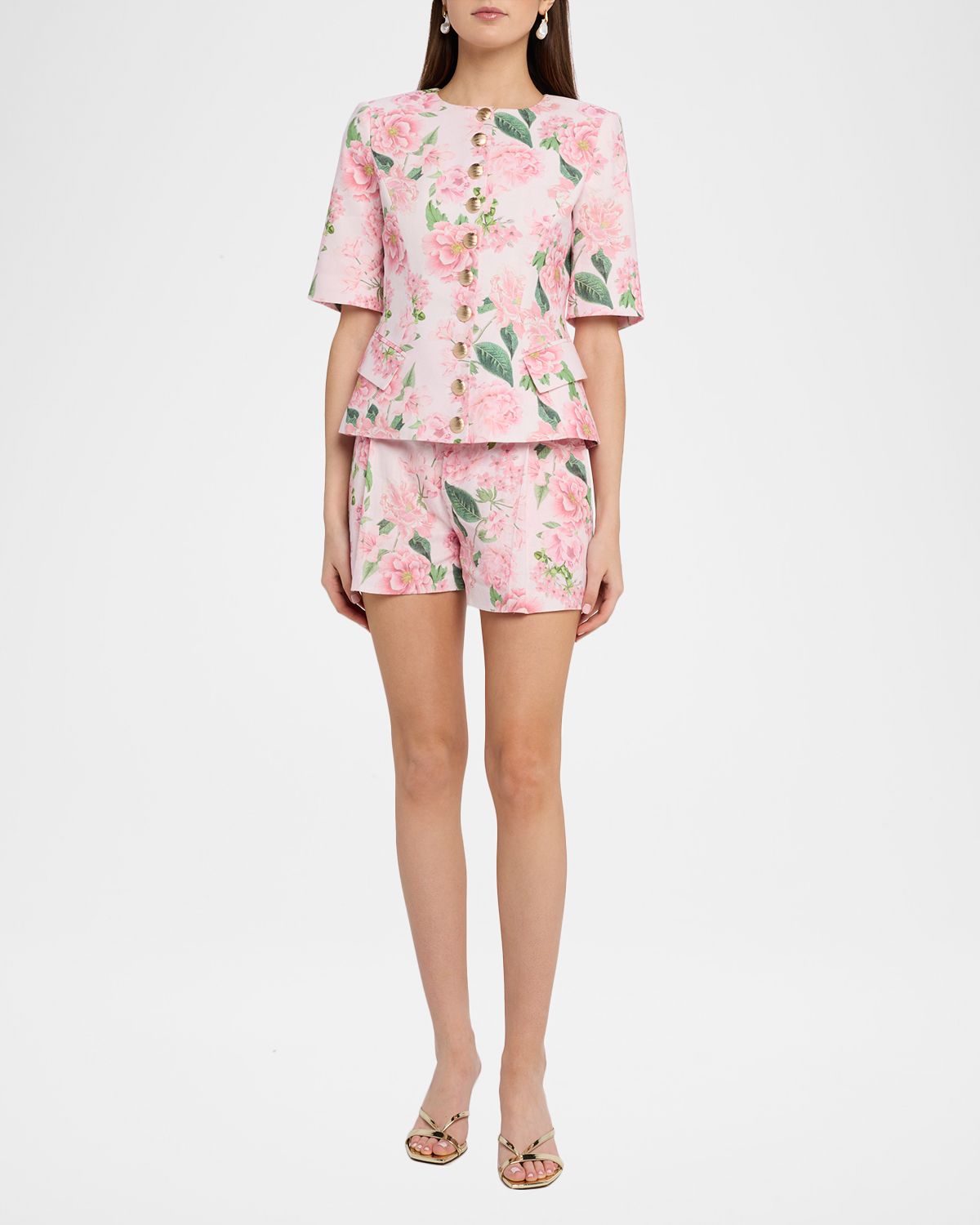 Generation Love Adriana Floral Short-Sleeve Jacket