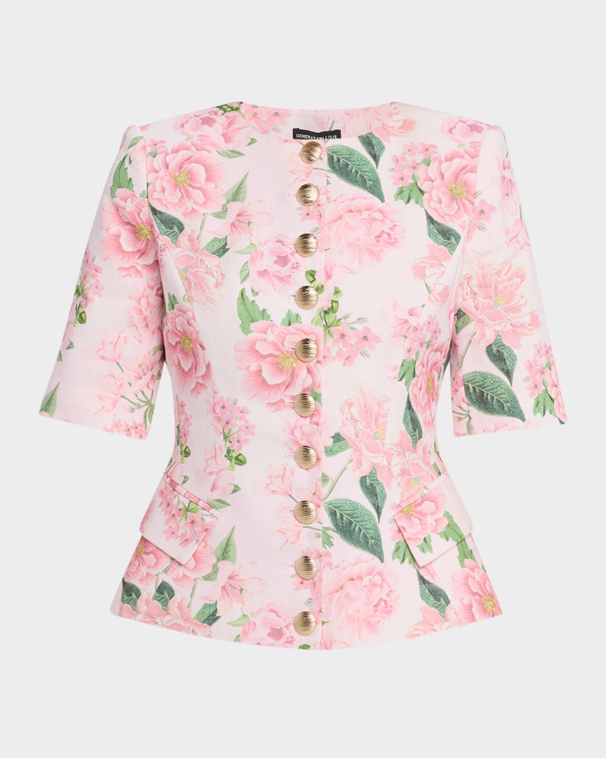 Generation Love Adriana Floral Short-Sleeve Jacket