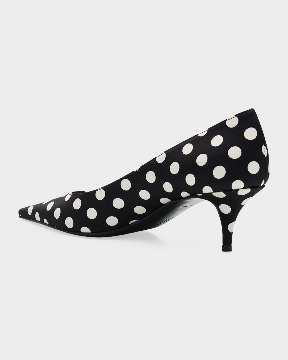 Amina Muaddi 55mm Barbara Polka-Dot Satin Pumps | Thumbnail 4 Amina Muaddi 55mm Barbara Polka-Dot Satin Pumps | Thumbnail 4