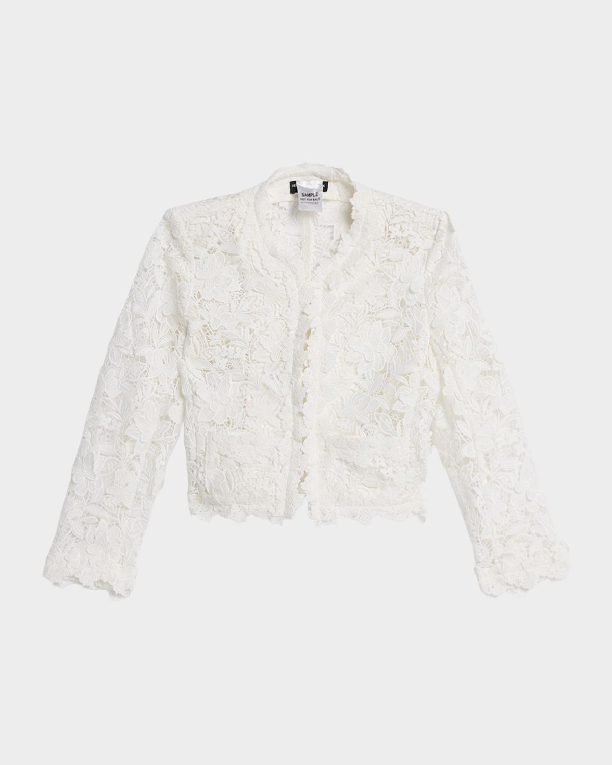 Generation Love Myra 3D Butterfly Lace Guipure Cropped Jacket
