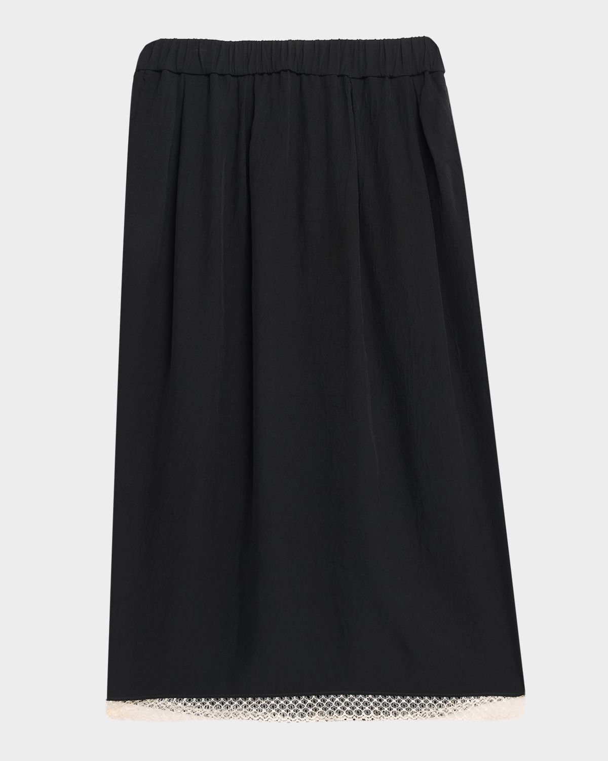 MARIA MCMANUS Lace-Trim Midi Tulip Skirt