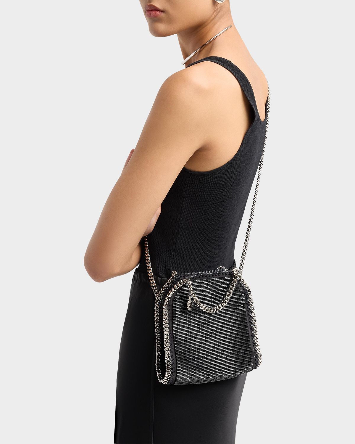 Stella McCartney Falabella Tiny Beaded Vegan Leather Crossbody Bag | Thumbnail 6 Stella McCartney Falabella Tiny Beaded Vegan Leather Crossbody Bag | Thumbnail 6