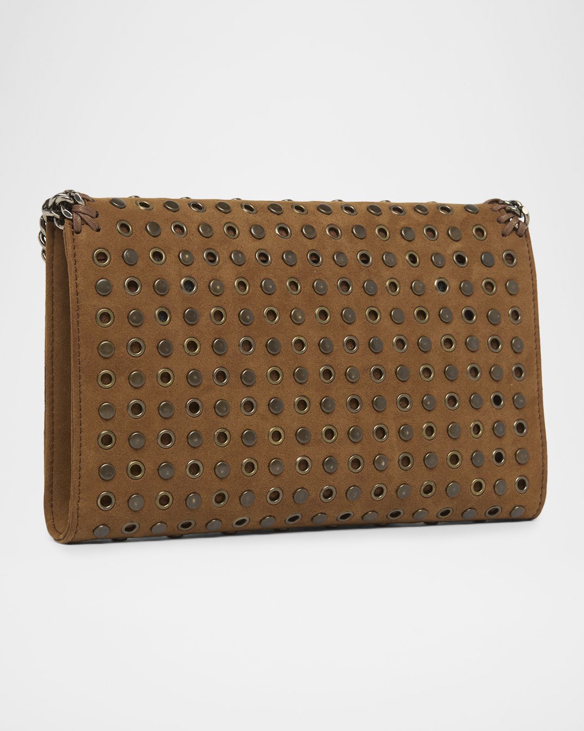 Stella McCartney Falabella Studded Vegan Suede Wallet | Thumbnail 4 Stella McCartney Falabella Studded Vegan Suede Wallet | Thumbnail 4