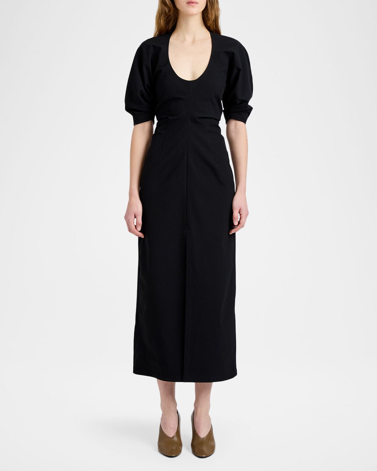 Proenza Schouler Clarissa Dress in Bi-Stretch Cotton Nylon | Thumbnail 5