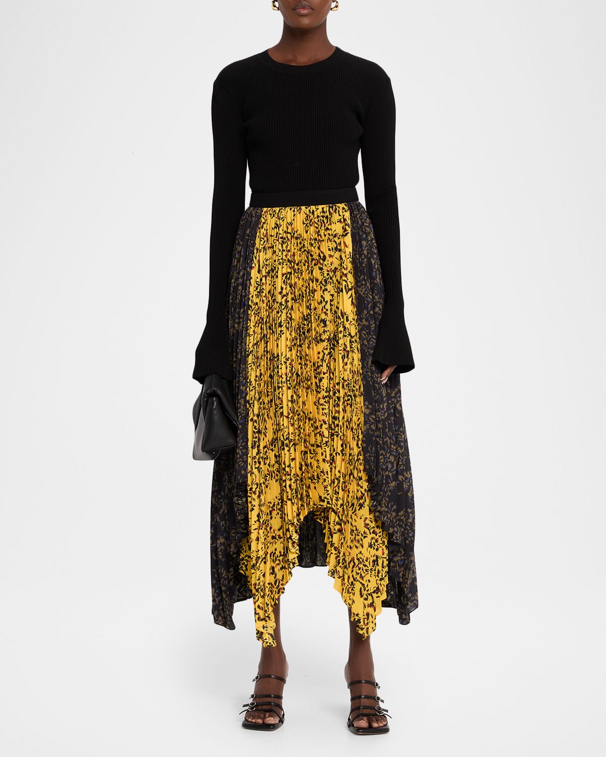 Proenza Schouler Paulina Pleated Georgette Skirt | Thumbnail 5