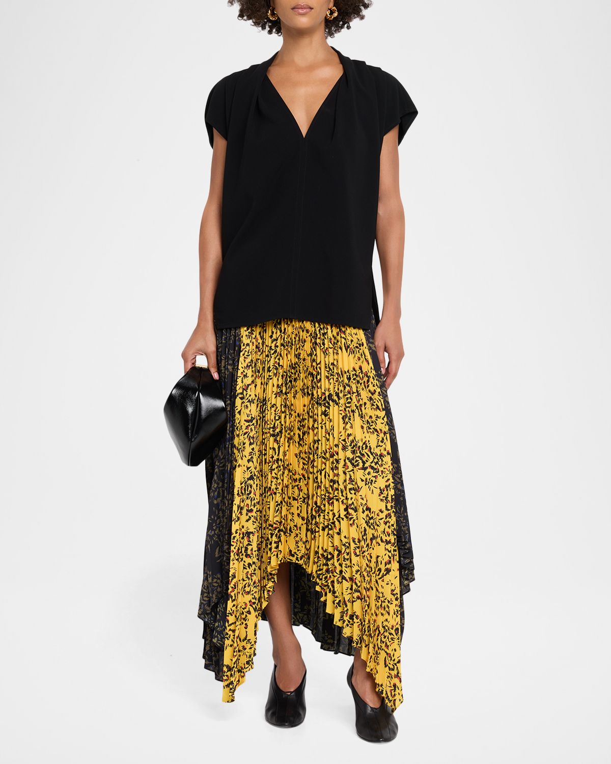 Proenza Schouler Ranli Draped Matte Top | Thumbnail 5