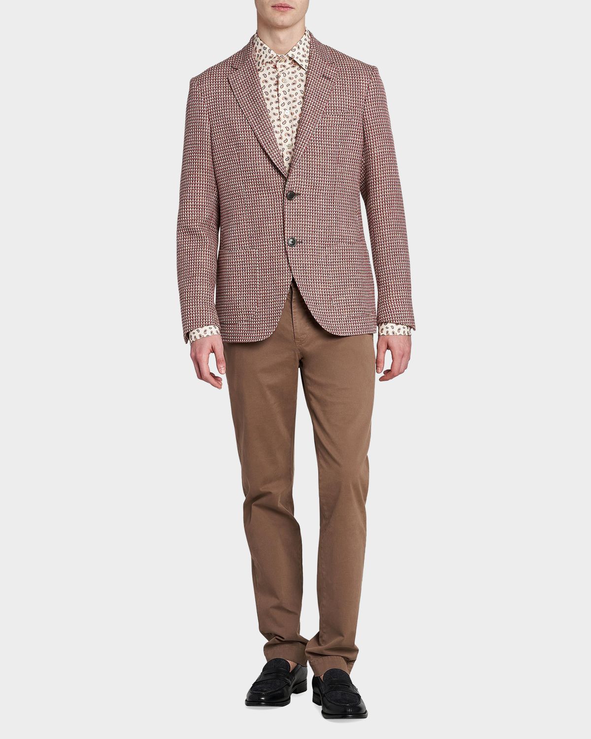 Etro Men 's Single-Breasted Tweed Jacket | Thumbnail 6 Etro Men 's Single-Breasted Tweed Jacket | Thumbnail 6
