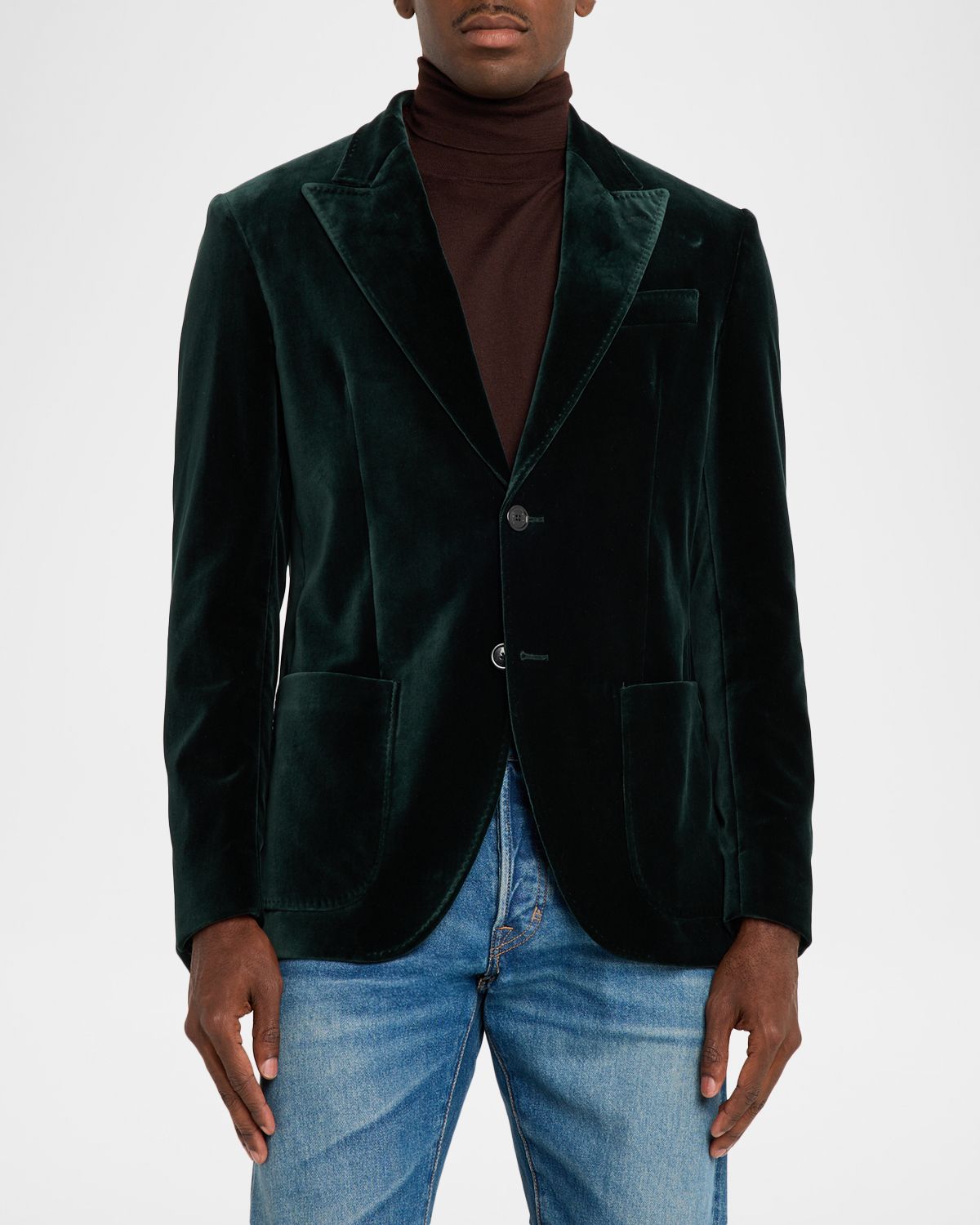 Etro Men 's Roma Peak Lapel Single-Breasted Sport Coat | Thumbnail 4 Etro Men 's Roma Peak Lapel Single-Breasted Sport Coat | Thumbnail 4
