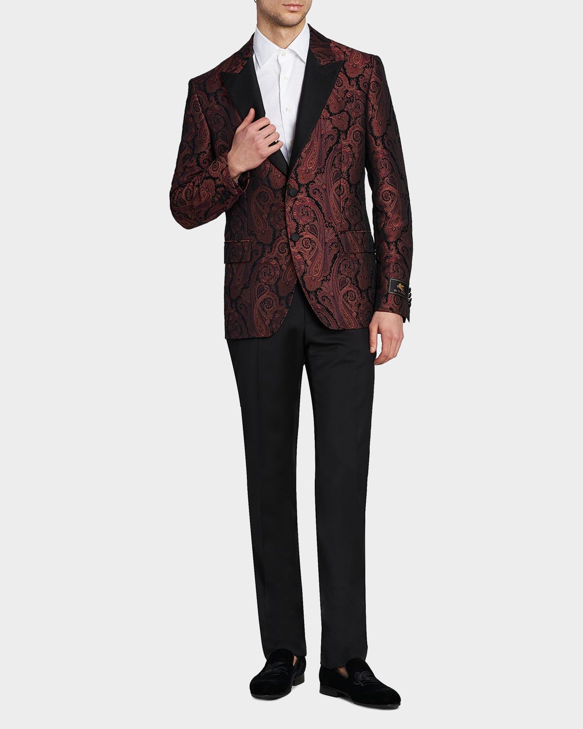Etro Men 's Milano Paisley Brocade Dinner Jacket | Thumbnail 2