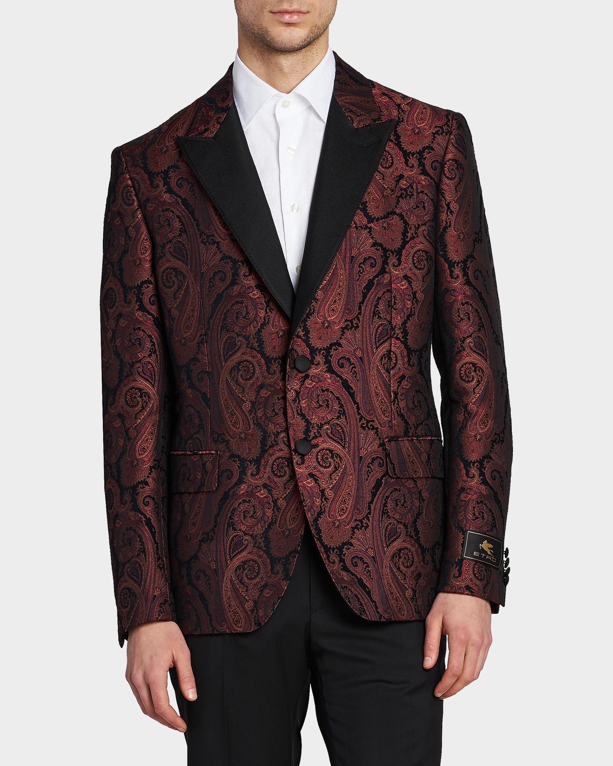 Etro Men 's Milano Paisley Brocade Dinner Jacket | Thumbnail 4