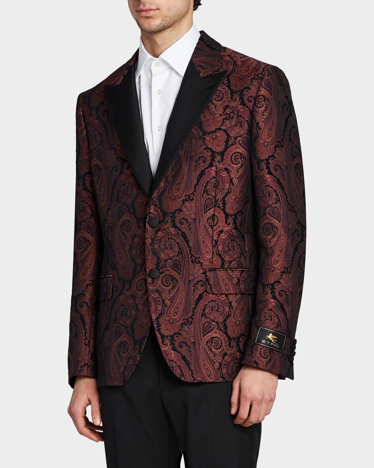 Etro Men 's Milano Paisley Brocade Dinner Jacket | Thumbnail 6