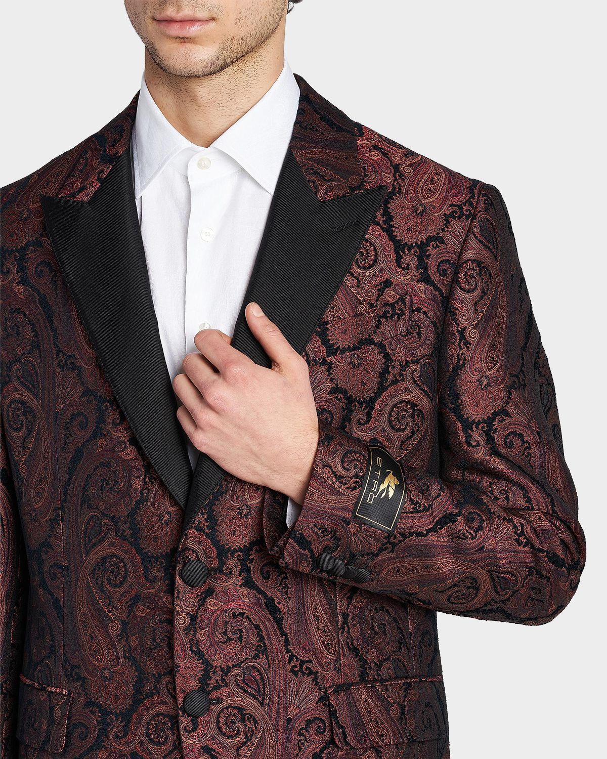 Etro Men 's Milano Paisley Brocade Dinner Jacket | Thumbnail 5