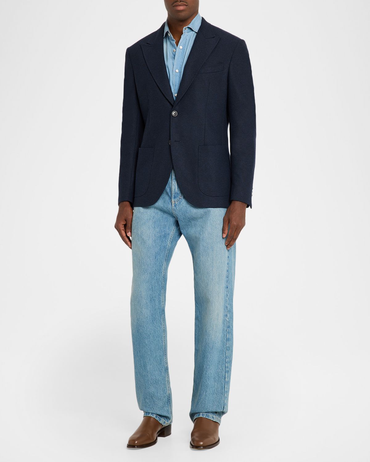 Etro Men 's Textured Peak-Lapel Single-Breasted Sport Coat | Thumbnail 2 Etro Men 's Textured Peak-Lapel Single-Breasted Sport Coat | Thumbnail 2