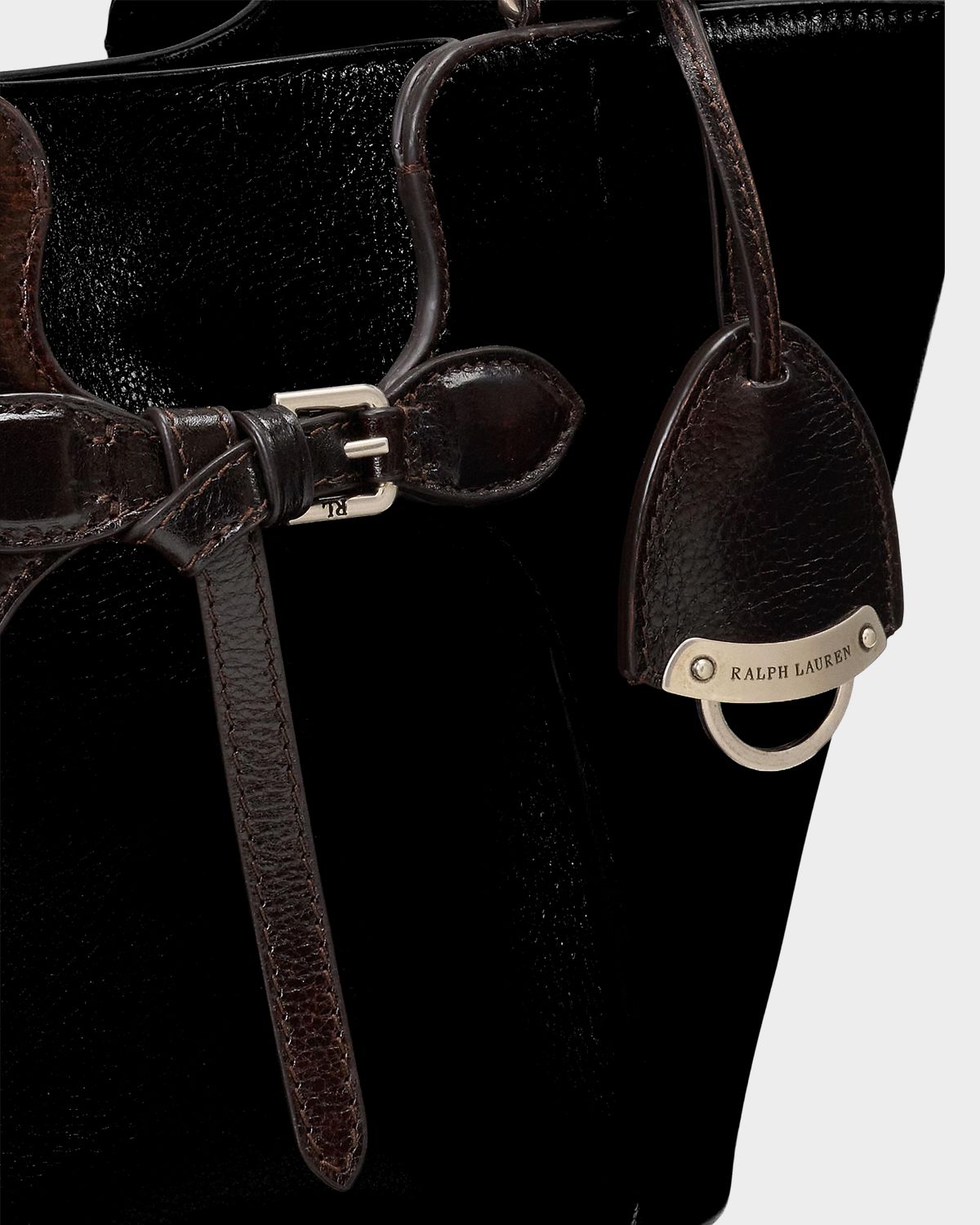 Ralph Lauren Collection The Ralph Mini Belted Leather Tote Bag | Thumbnail 5
