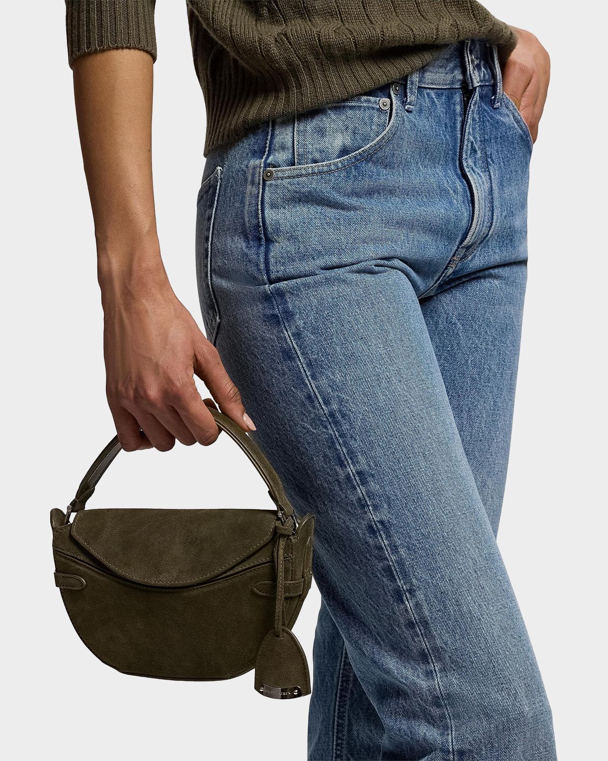 Ralph Lauren Collection Mini Suede Crossbody Bag | Thumbnail 7 Ralph Lauren Collection Mini Suede Crossbody Bag | Thumbnail 7