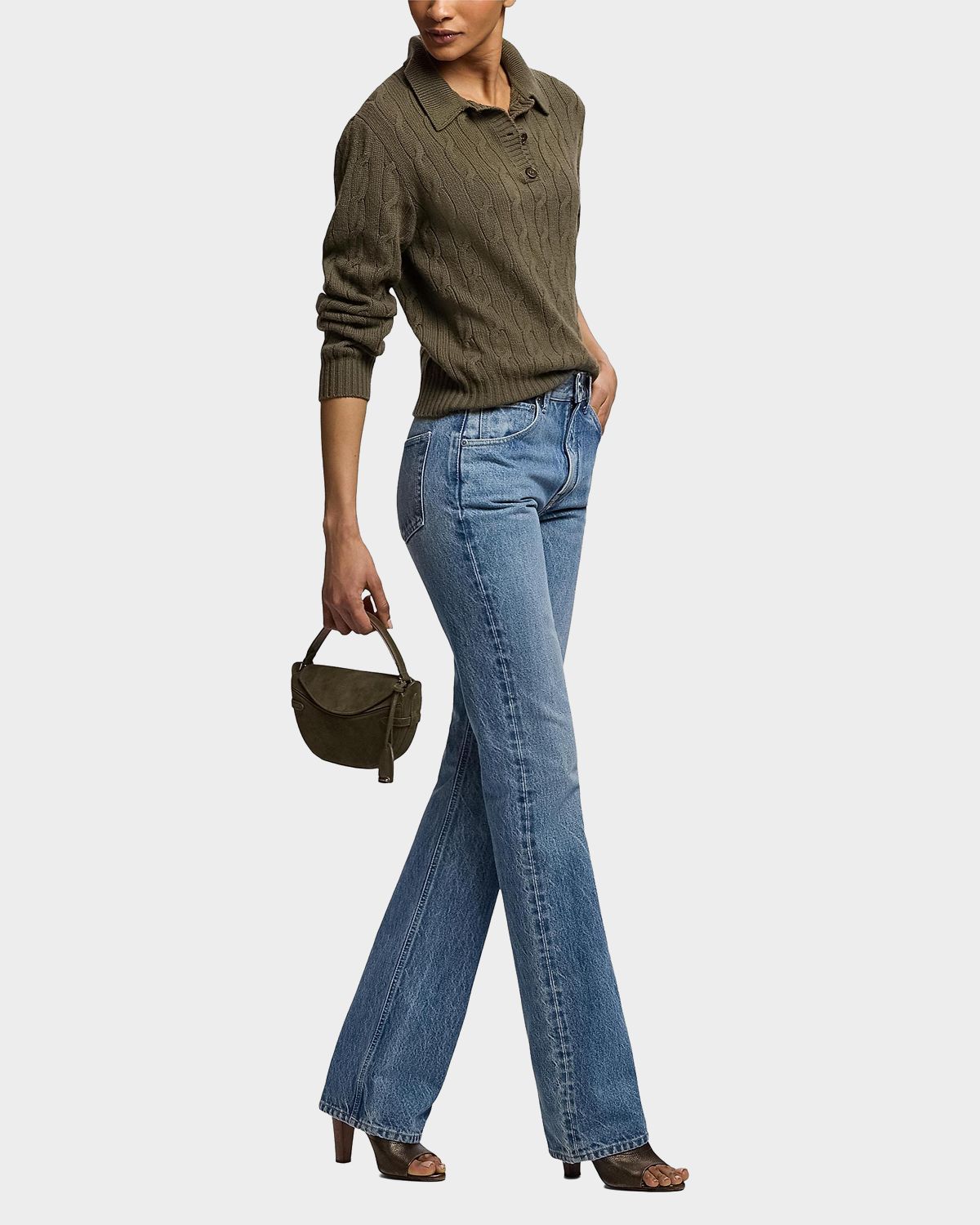 Ralph Lauren Collection Mini Suede Crossbody Bag | Thumbnail 5 Ralph Lauren Collection Mini Suede Crossbody Bag | Thumbnail 5