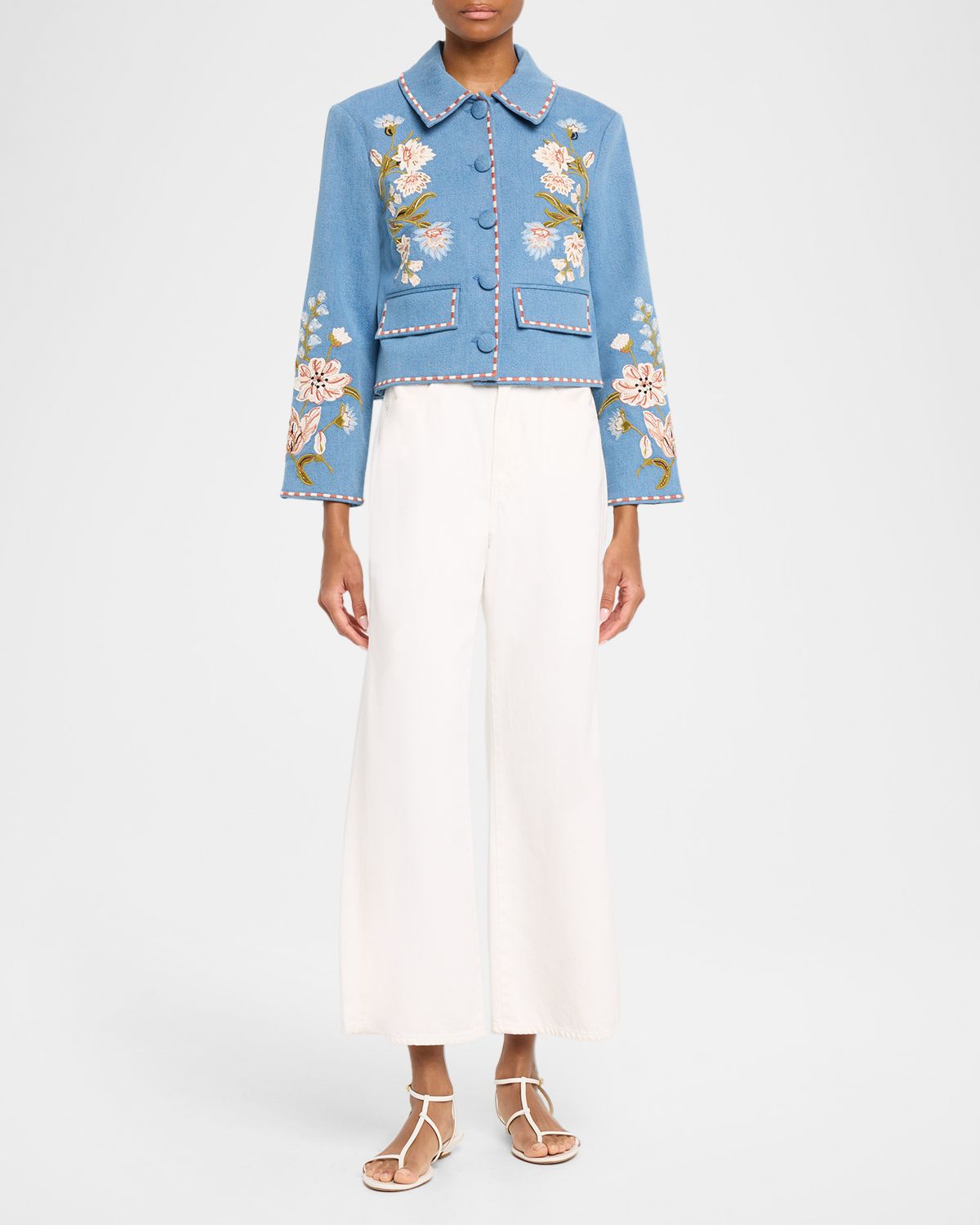 Veronica Beard Vikaria Embroidered Jacket