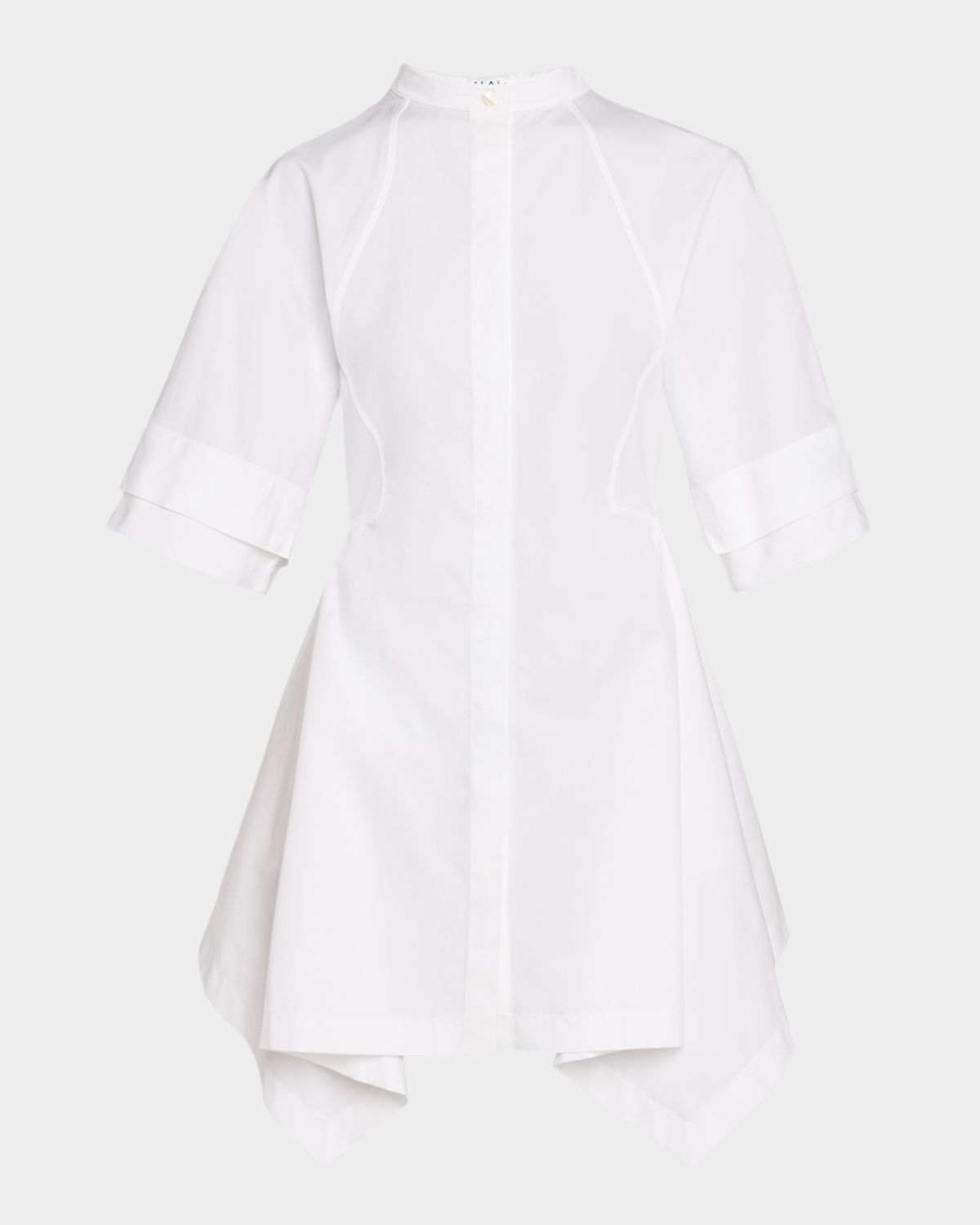 ALAIA Panelled Handkerchief Mini Shirtdress | Thumbnail 6