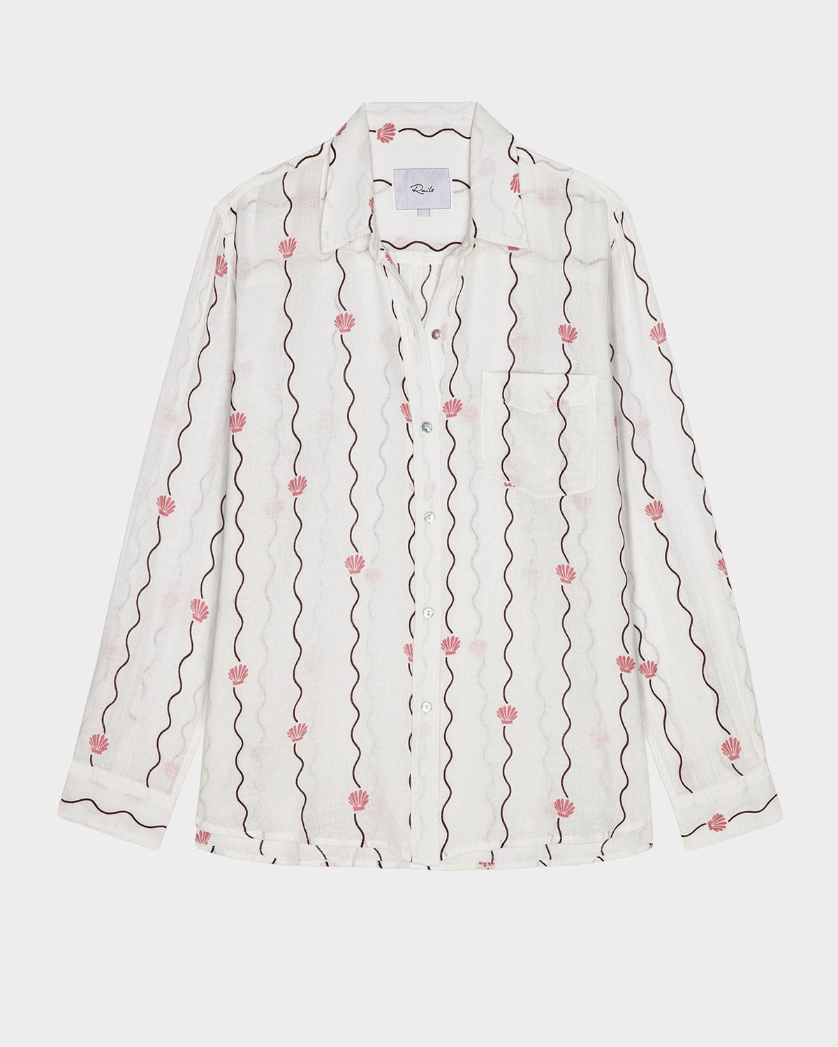 Rails Charli Seashell Embroidered Shirt