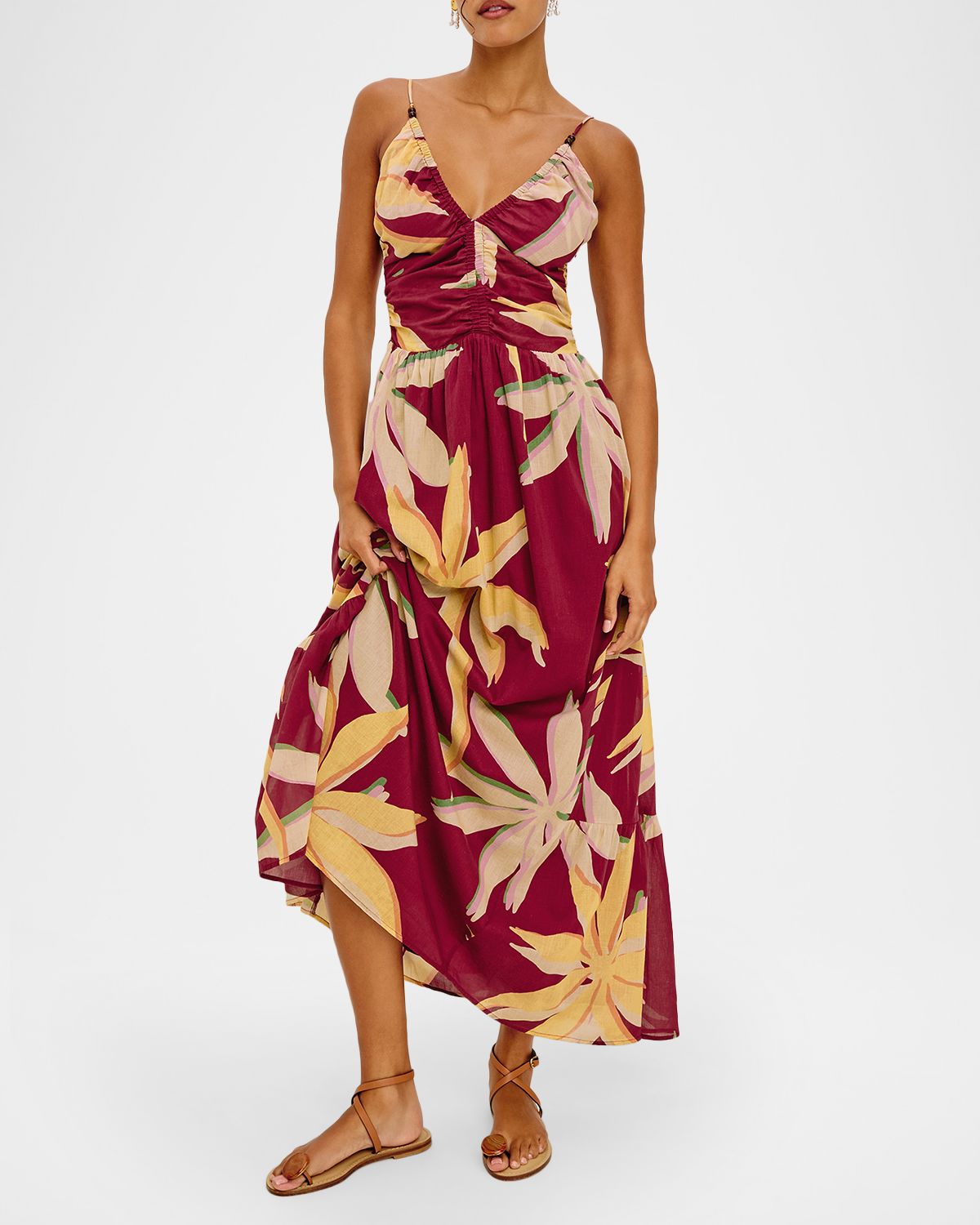 Rails Palm Cotton Maxi Dress