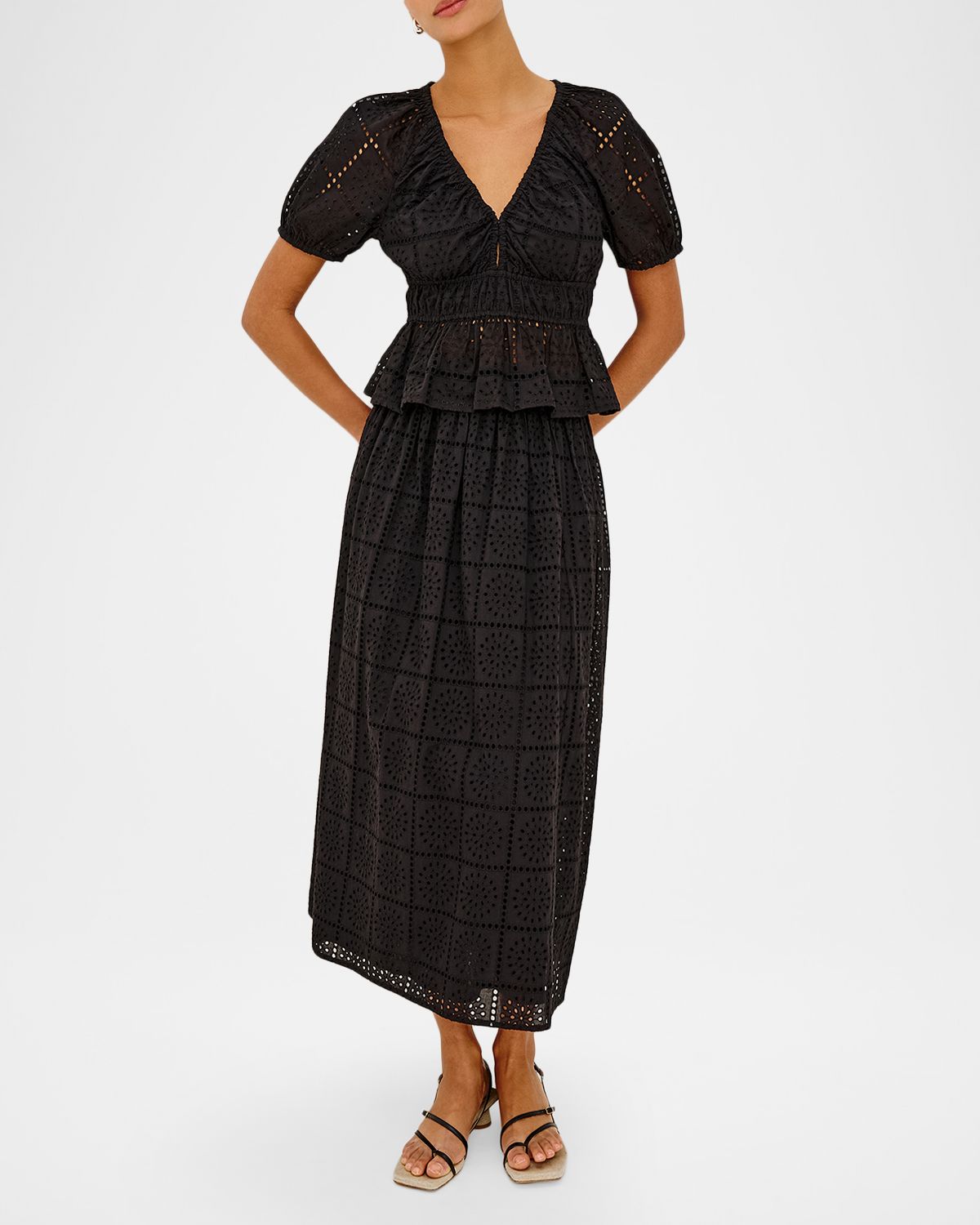 Rails Argenta Cotton Eyelet Crop Top