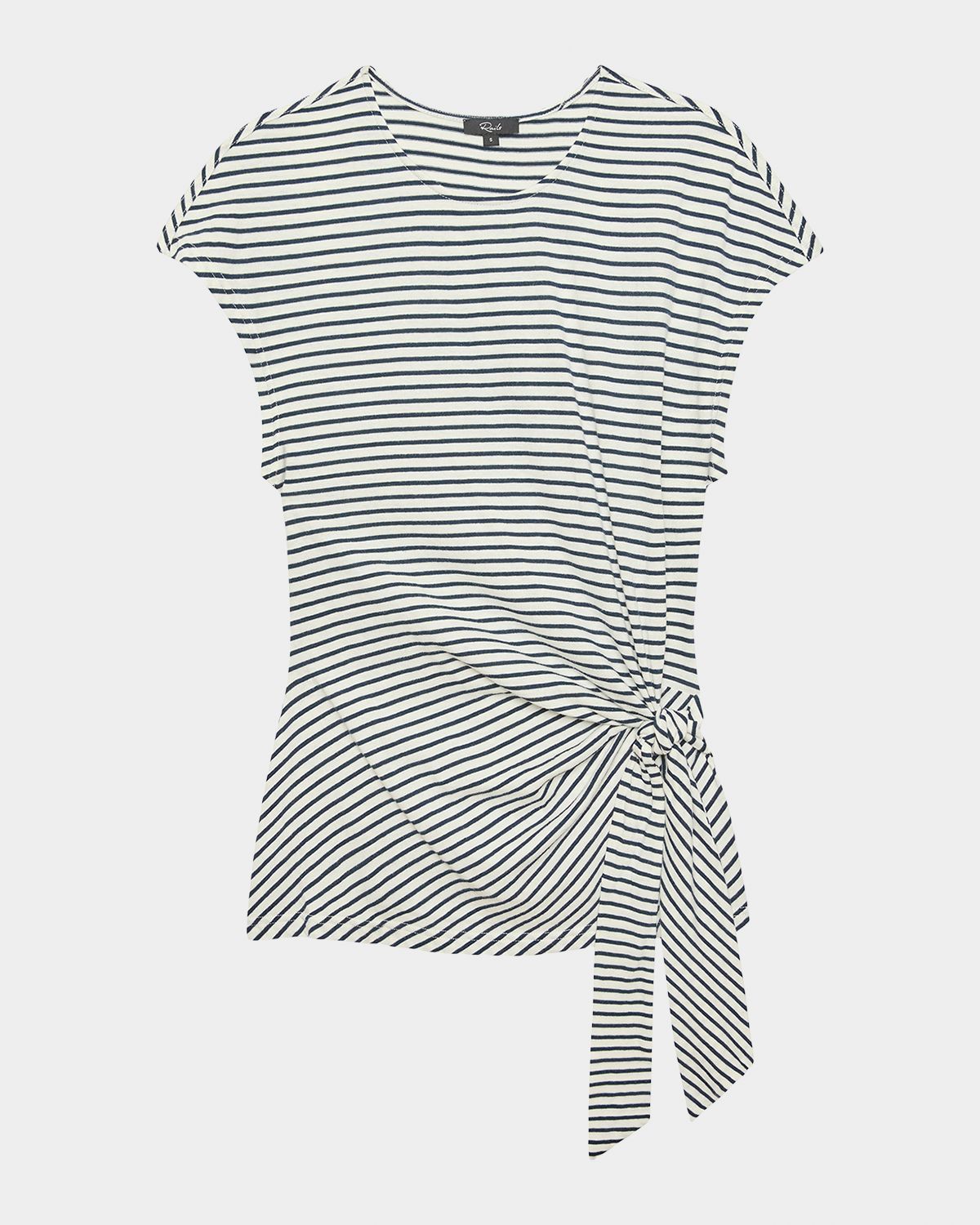 Rails Gabbie Striped Cotton Short-Sleeve Top