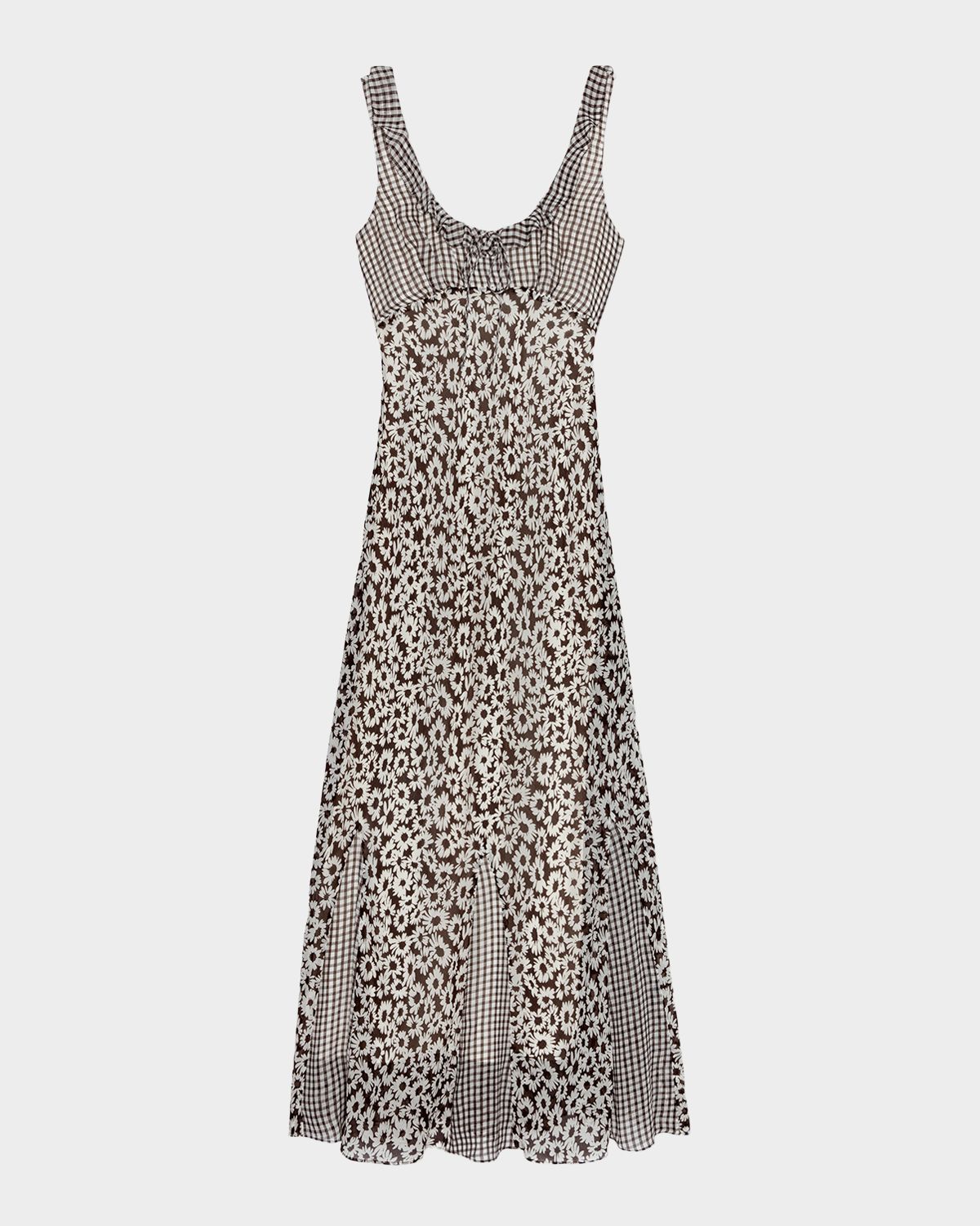 Rails Dahlia Mixed-Print Chiffon Maxi Dress