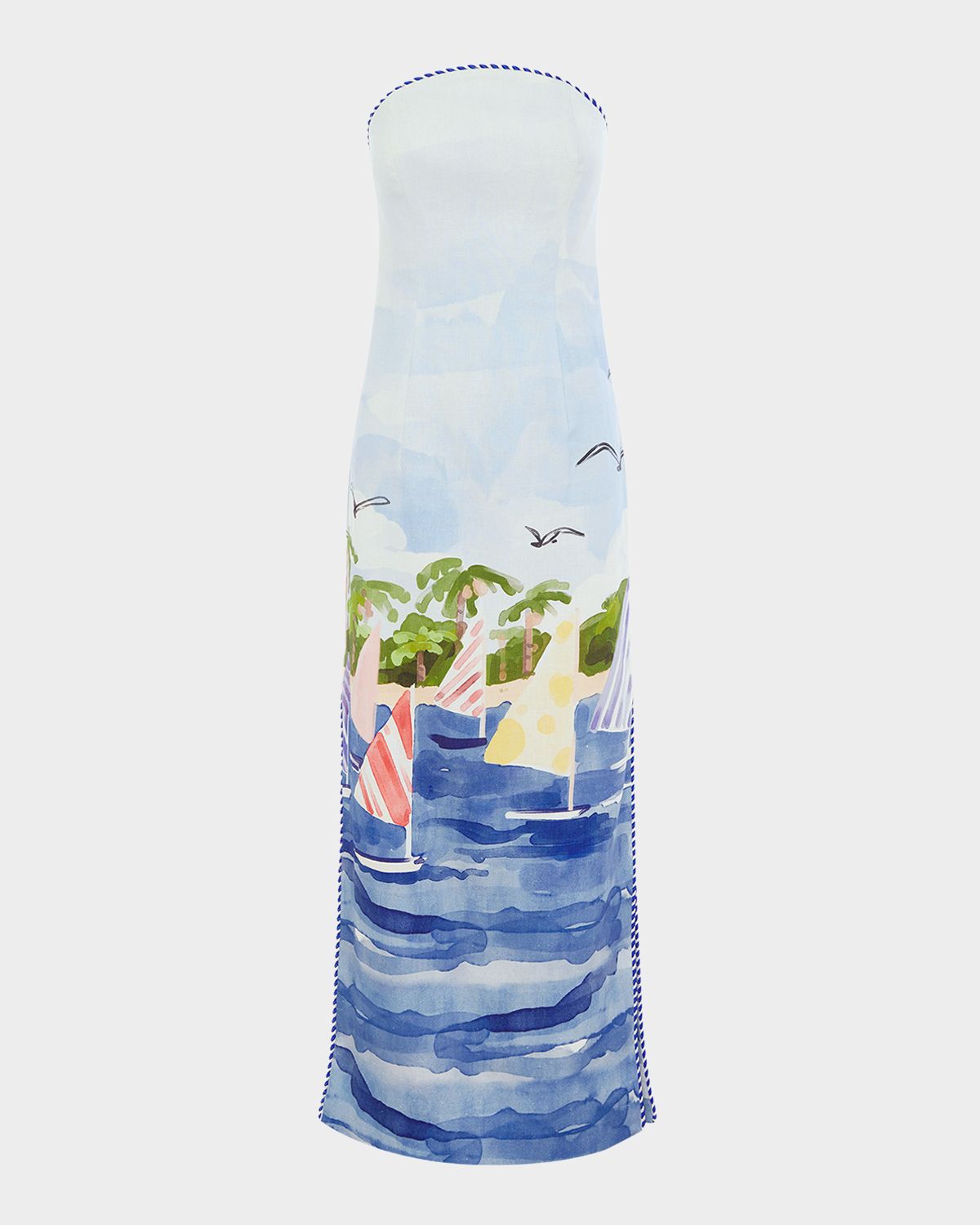 LEO LIN Ava Strapless Bustier Maxi Dress