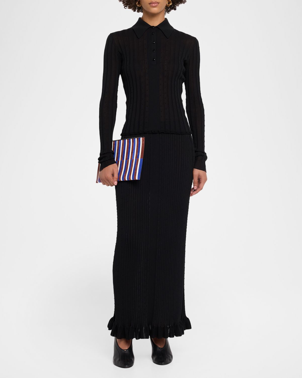 Proenza Schouler Monet Ribbed Maxi Skirt | Thumbnail 5 Proenza Schouler Monet Ribbed Maxi Skirt | Thumbnail 5