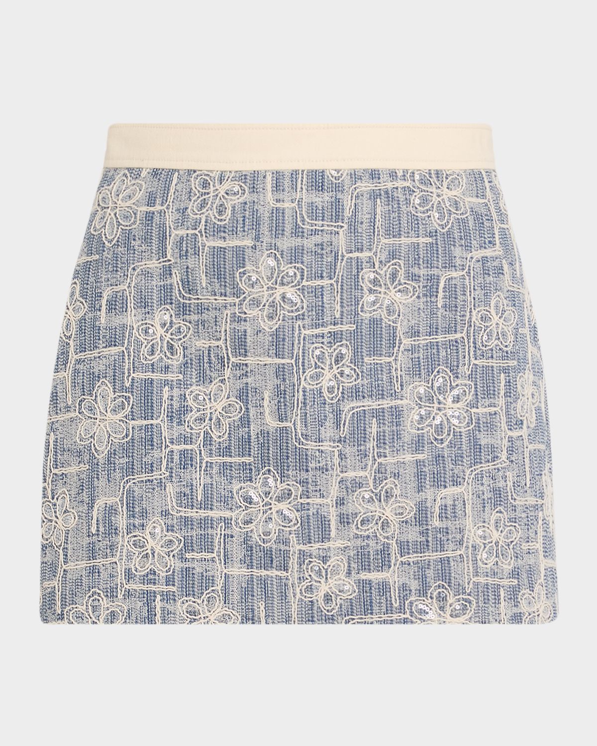 Ramy Brook Theodore Floral Embroidered Mini Skirt