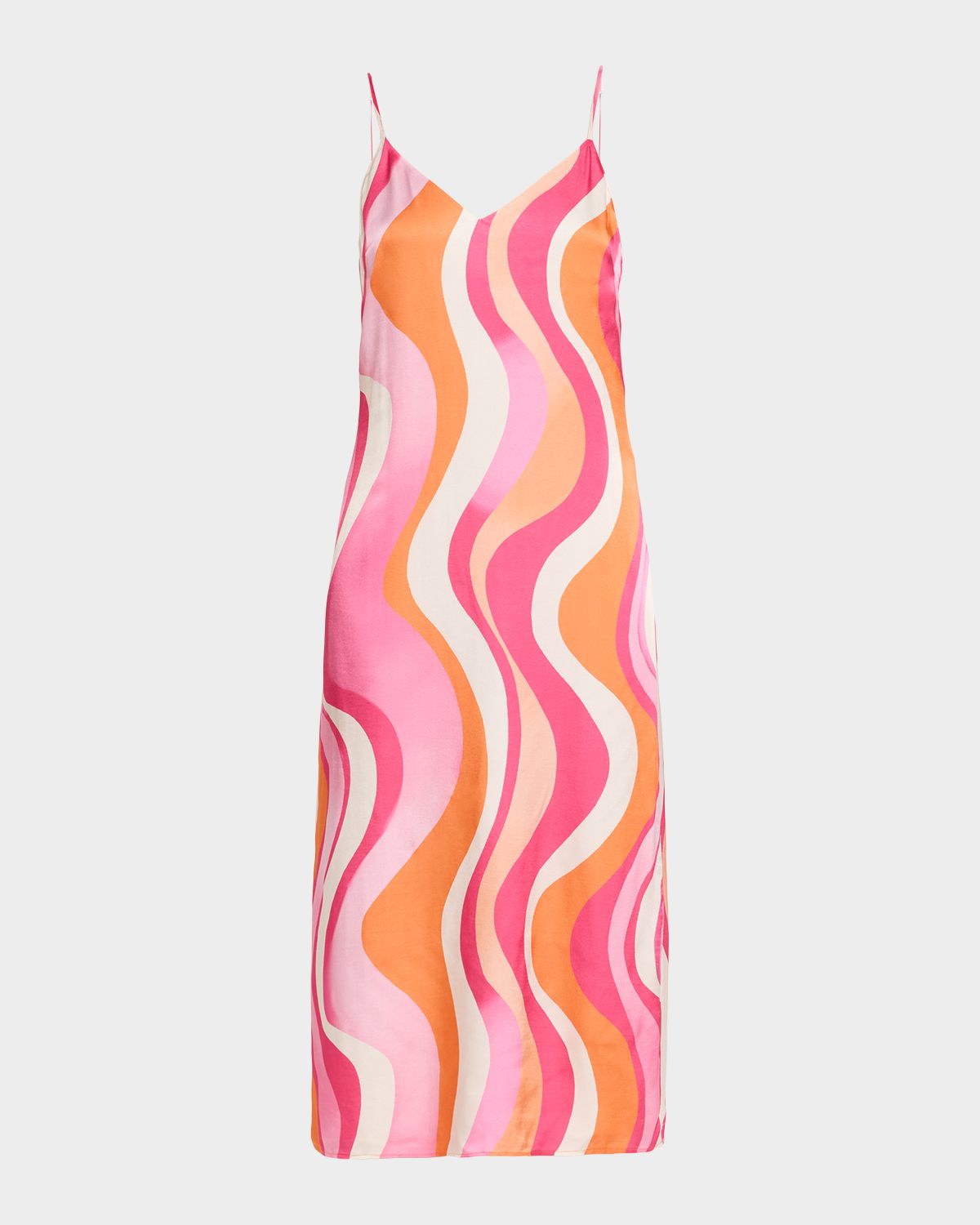 Ramy Brook Shannon Satin Midi Dress