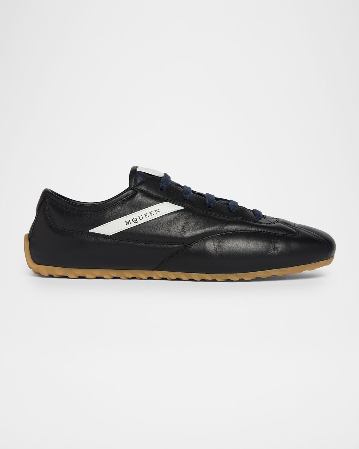 McQueen Men 's Boxe Nappa Leather Low-Top Sneakers