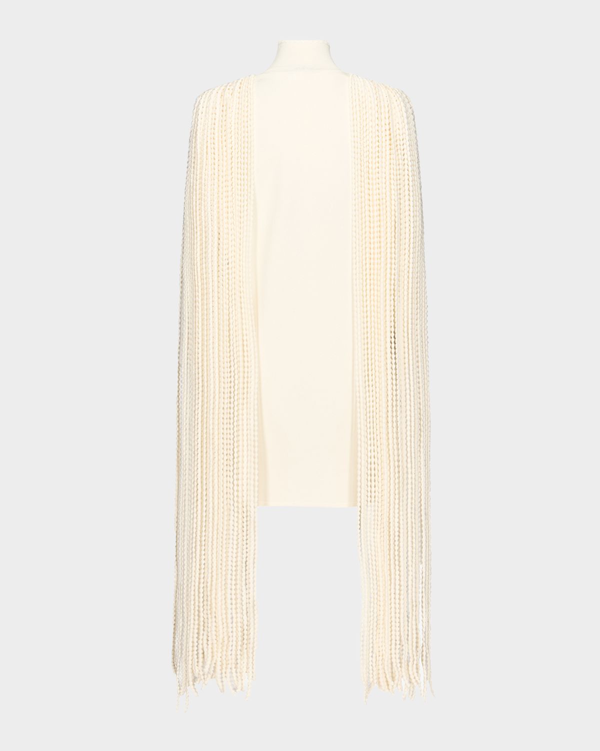 ALAÏA Fringed Mock-Neck Shift Dress | Thumbnail 5 ALAÏA Fringed Mock-Neck Shift Dress | Thumbnail 5