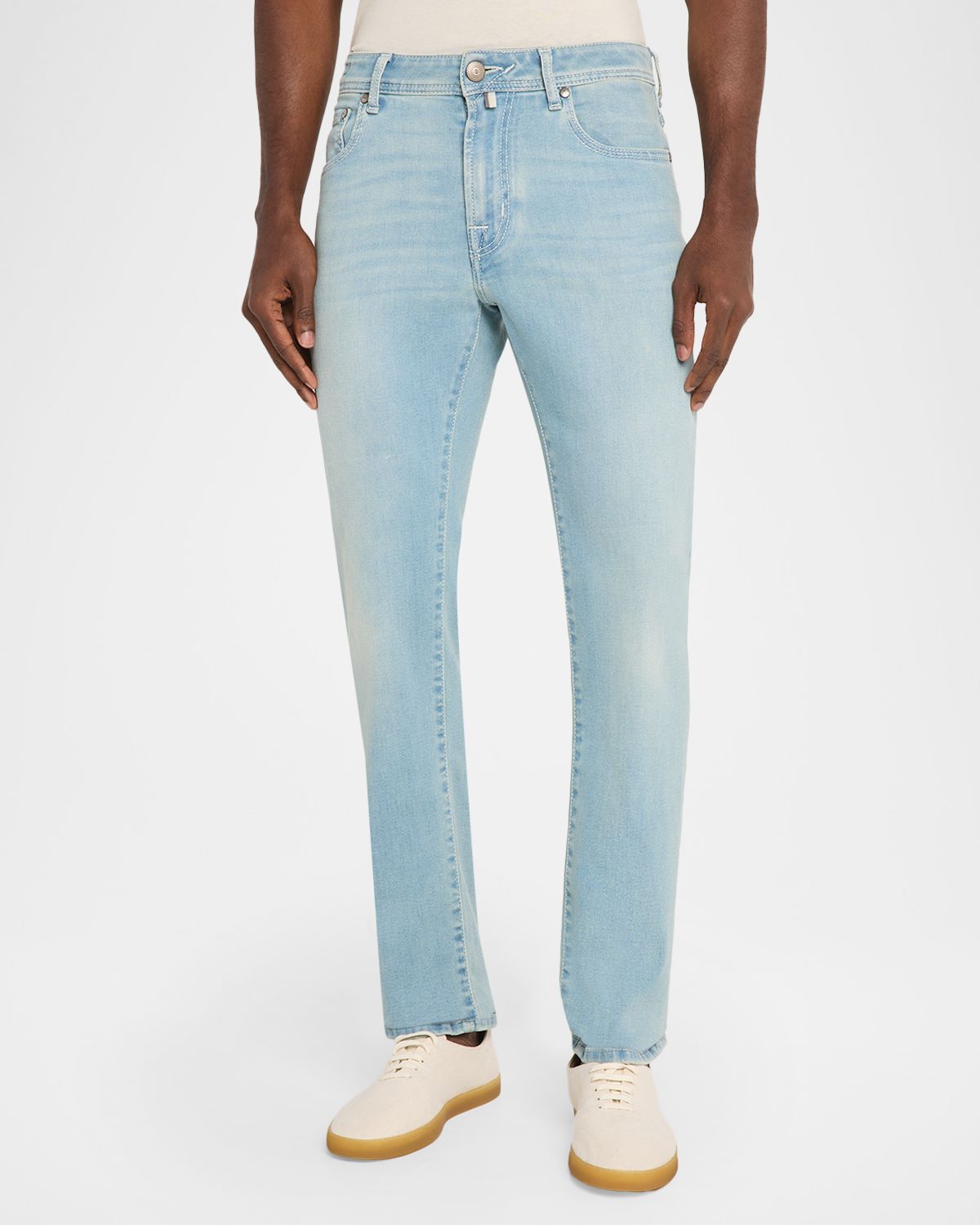 Jacob Cohen Men 's Slim Light-Wash Denim Jeans | Thumbnail 4 Jacob Cohen Men 's Slim Light-Wash Denim Jeans | Thumbnail 4