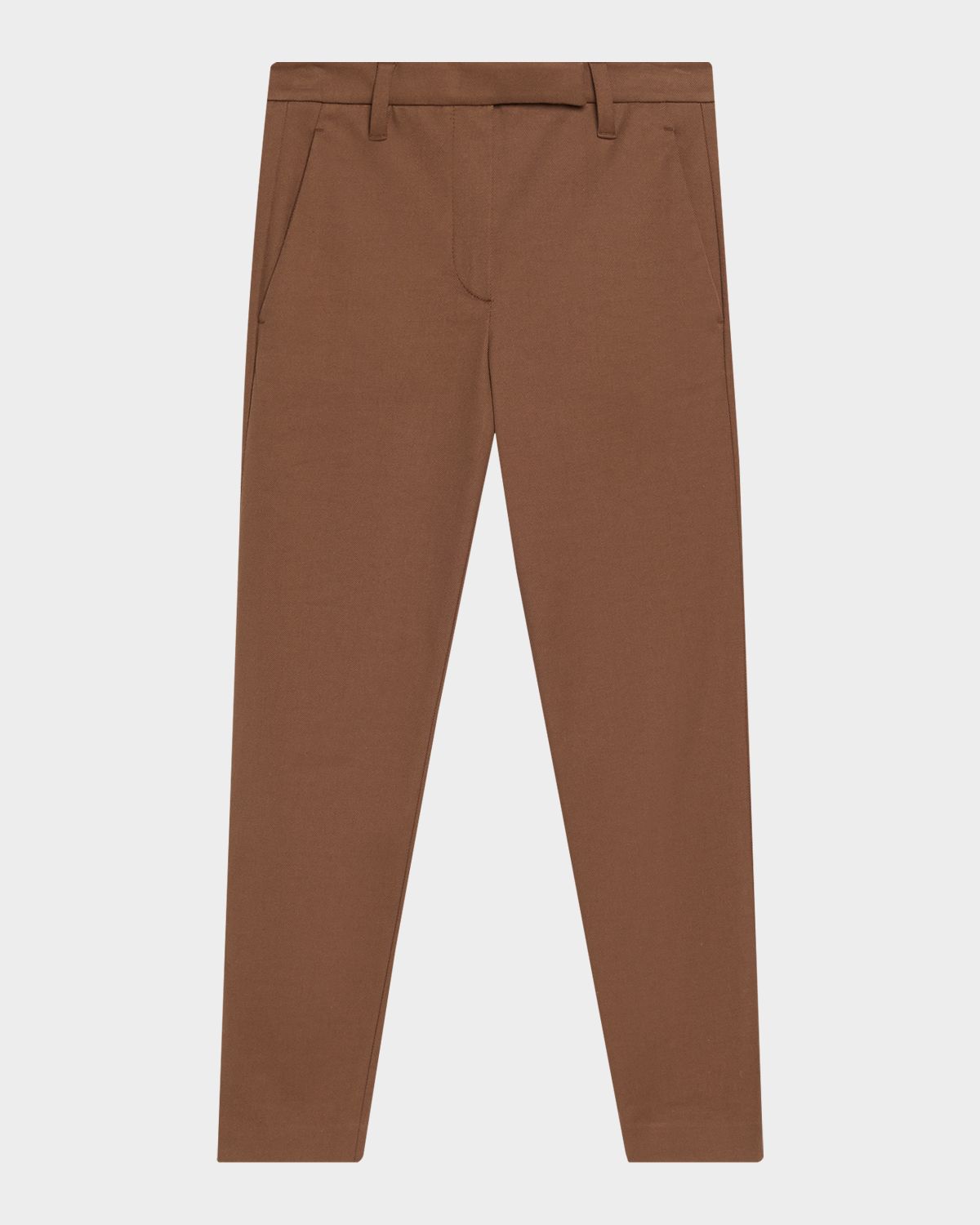 Brunello Cucinelli Cotton Twill Slim-Leg Ankle Pants | Thumbnail 6