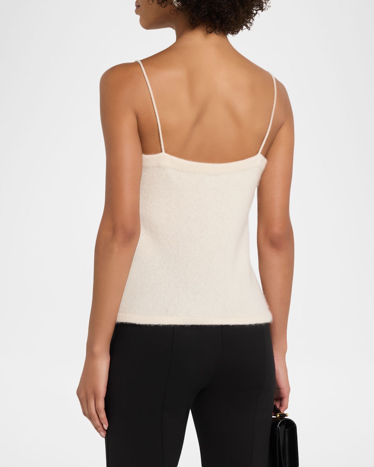 Adam Lippes Beatrix Lace-Trim Cashmere-Knit Cami | Thumbnail 3