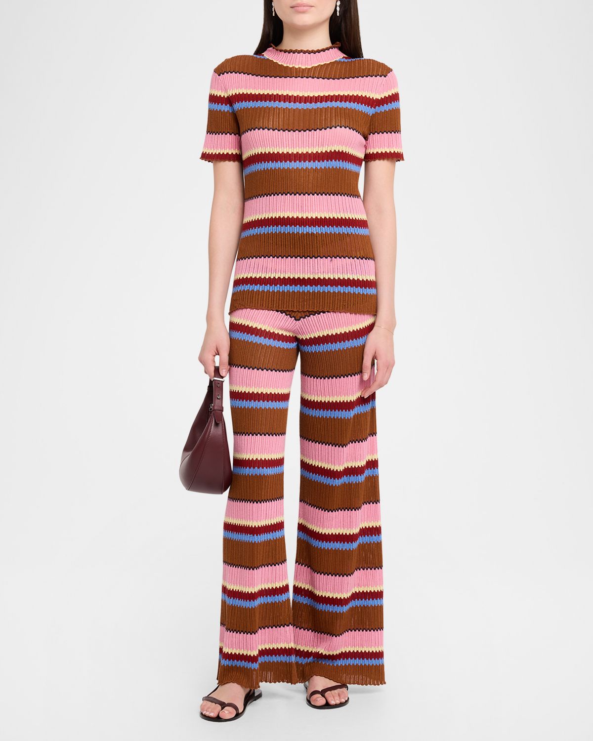 Guest in Residence Palazzo Rib Striped Top | Thumbnail 5 Guest in Residence Palazzo Rib Striped Top | Thumbnail 5