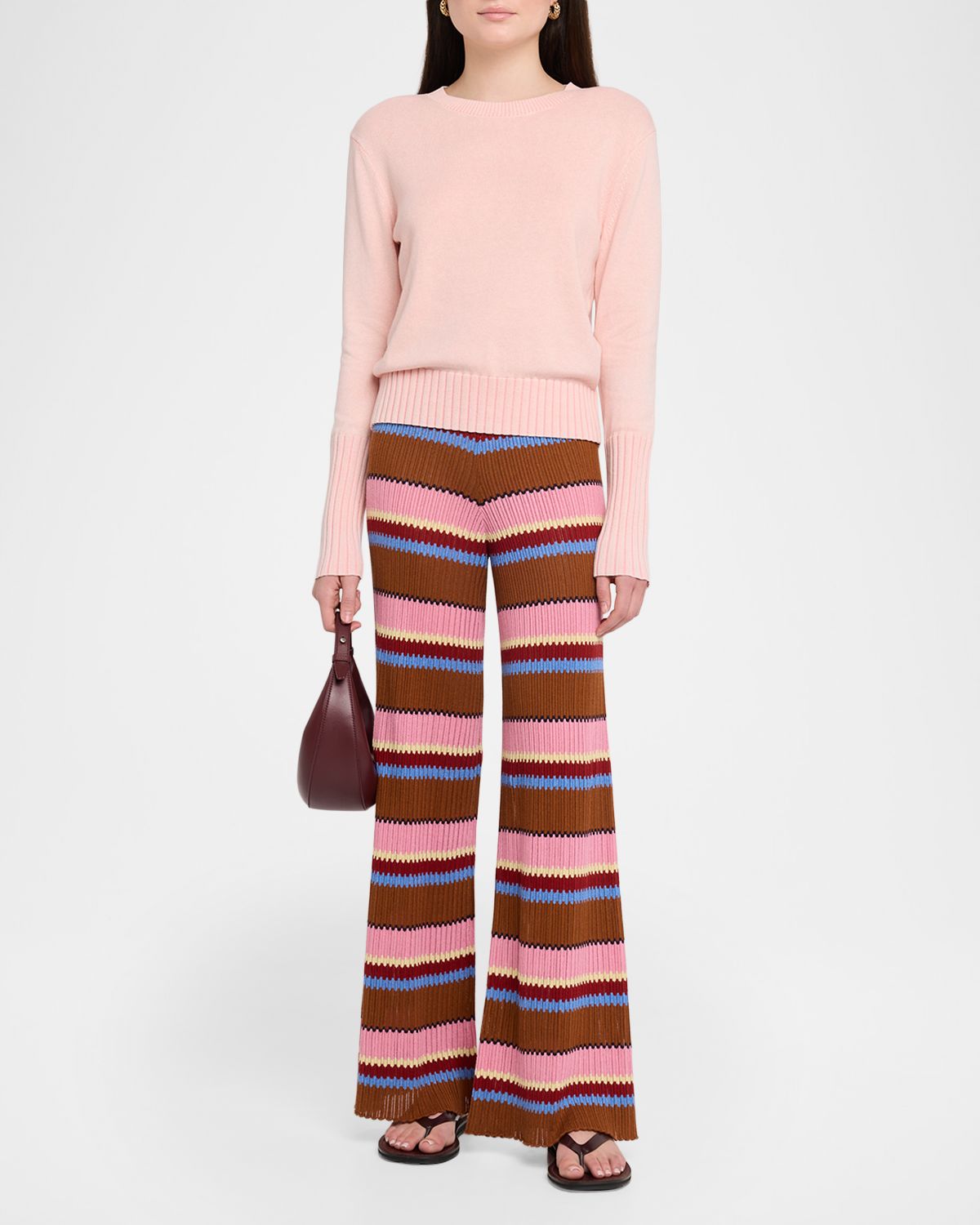 Guest in Residence Palazzo Rib Striped Pants | Thumbnail 5 Guest in Residence Palazzo Rib Striped Pants | Thumbnail 5