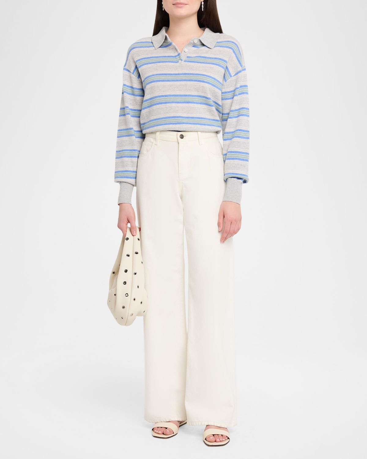 Guest in Residence Collegiate Stripe Cashmere Polo | Thumbnail 5 Guest in Residence Collegiate Stripe Cashmere Polo | Thumbnail 5