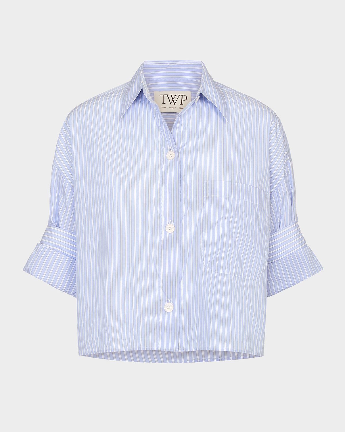 TWP Next Ex Striped Cropped Shirt | Thumbnail 6