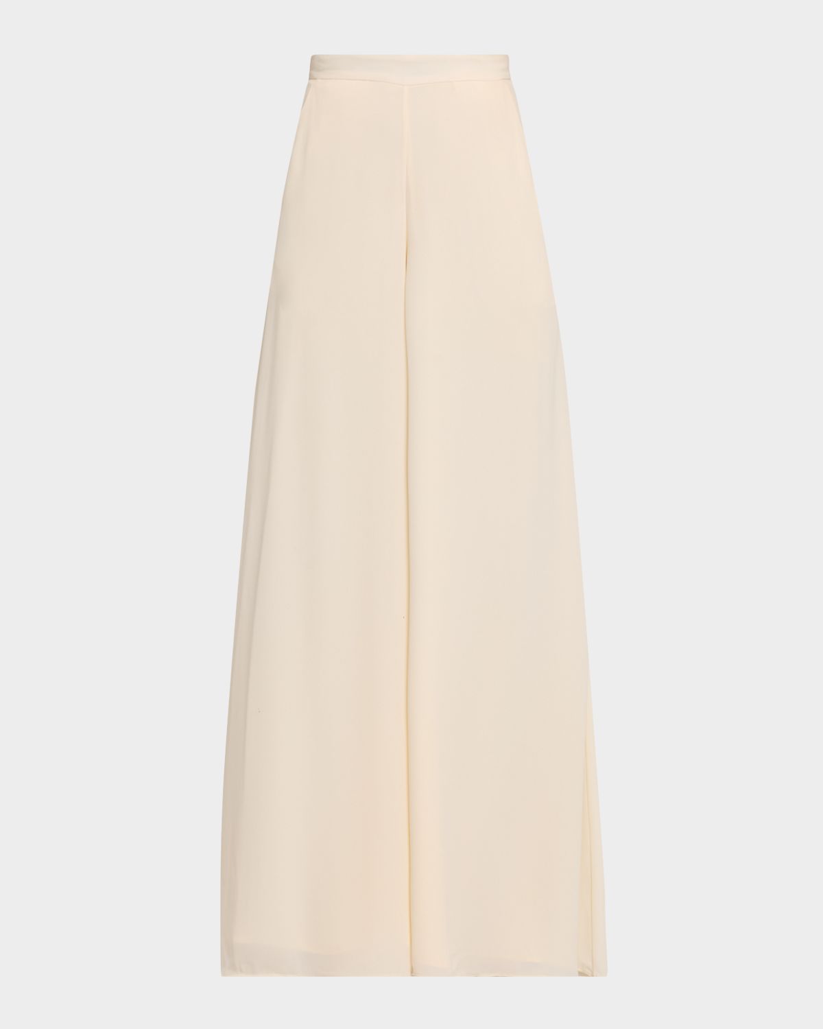 LAPOINTE High-Rise Georgette Wide-Leg Pants