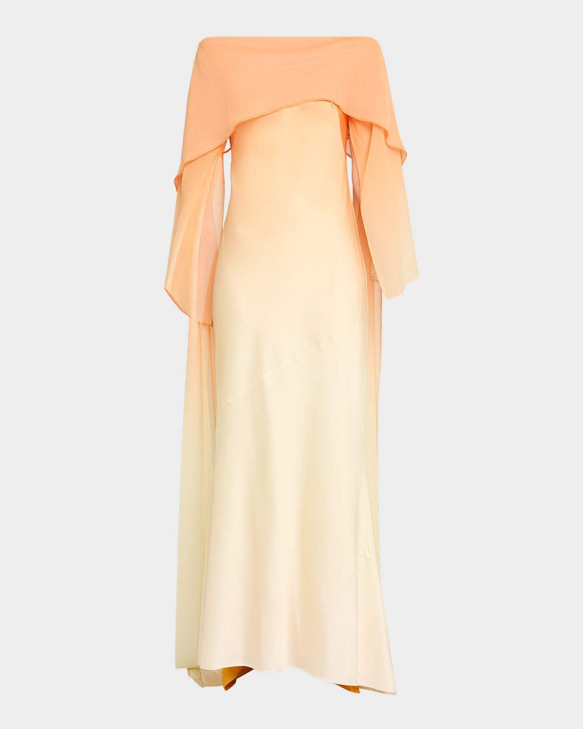 Significant Other Devlyn Long-Sleeve Satin Gown
