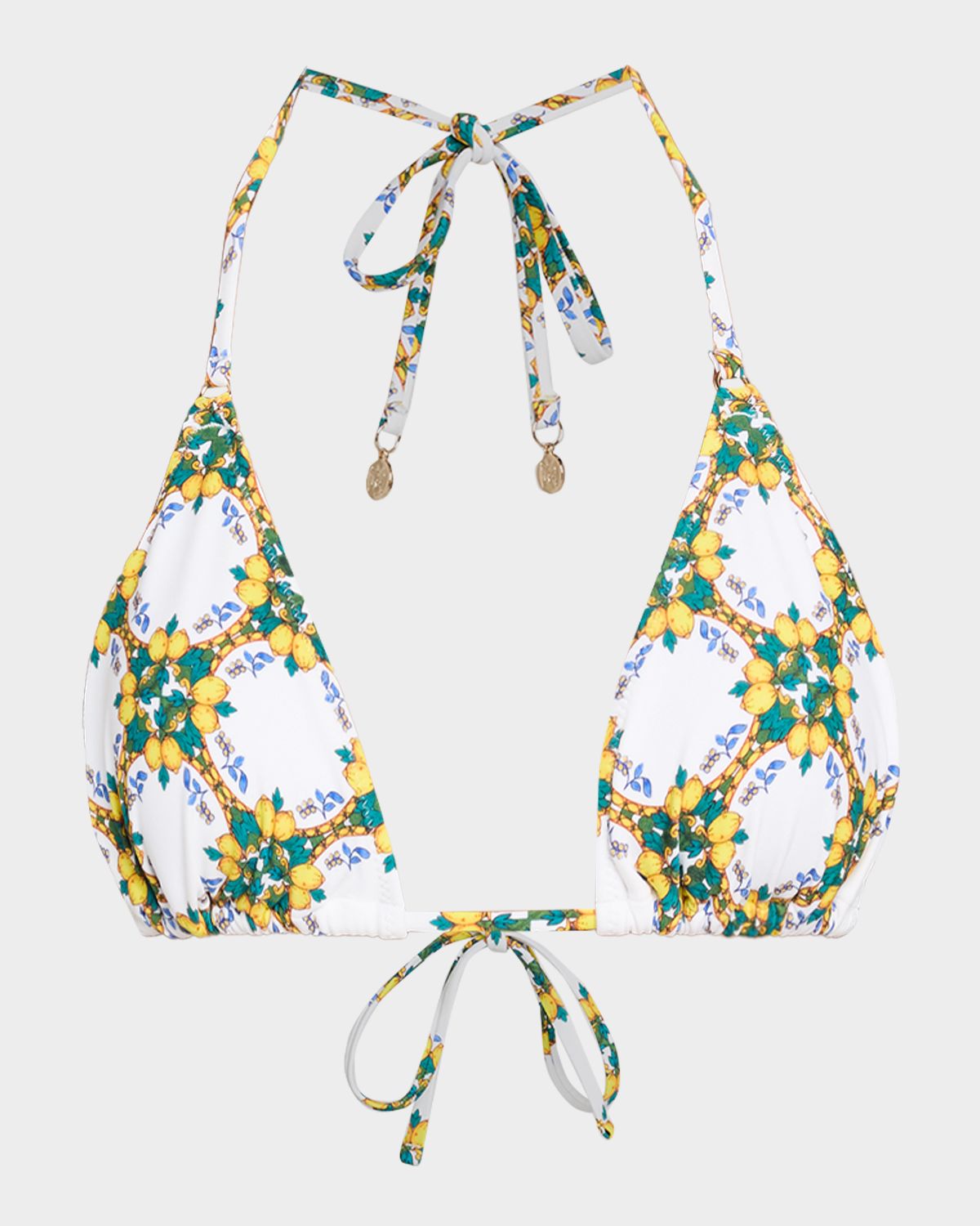 Milly Lemon Tile Bikini Top
